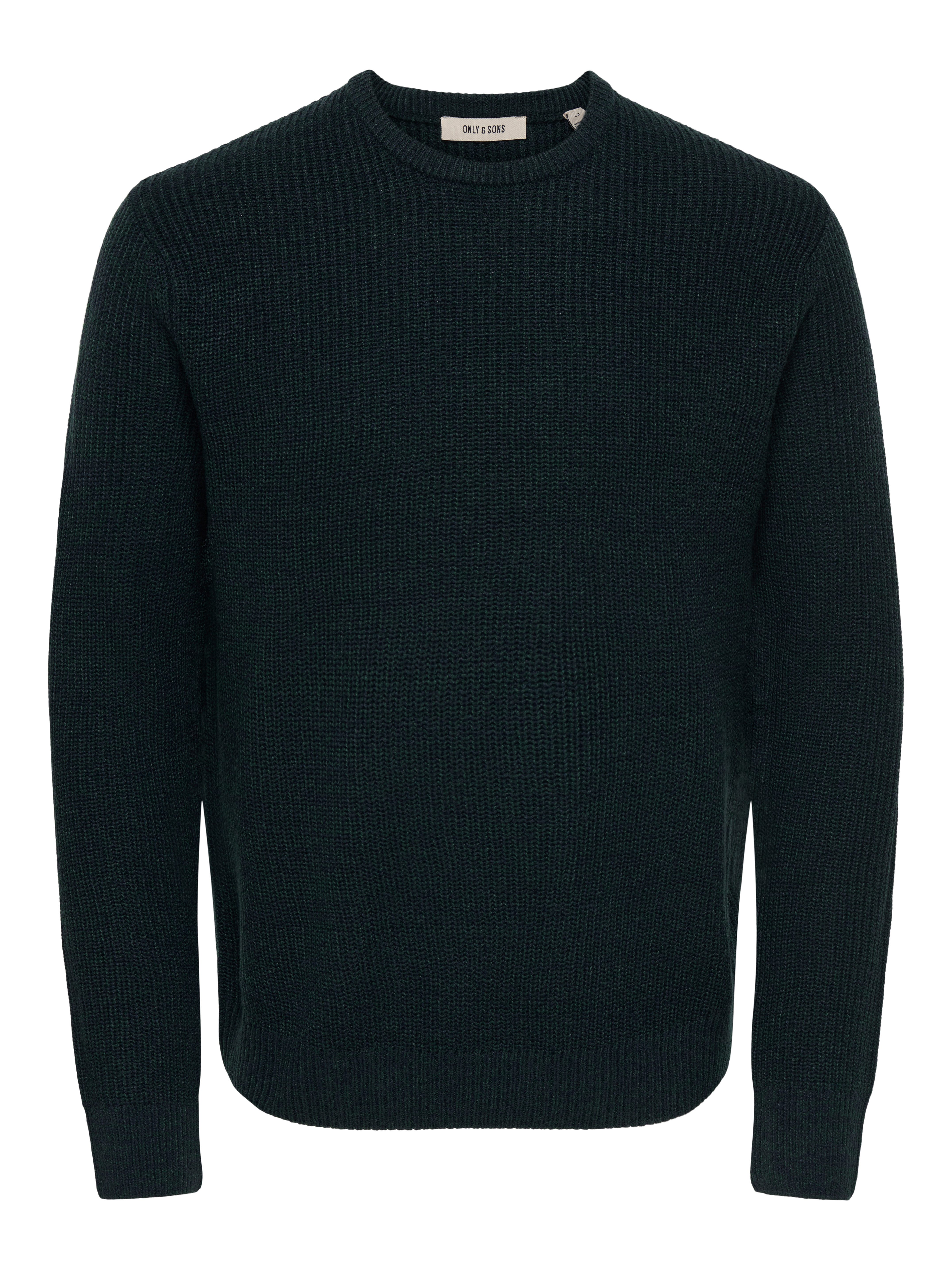 ONLY & SONS Rundhalspullover ONSJONAS REG CREW NECK KNIT Kunstfaser, regular fit