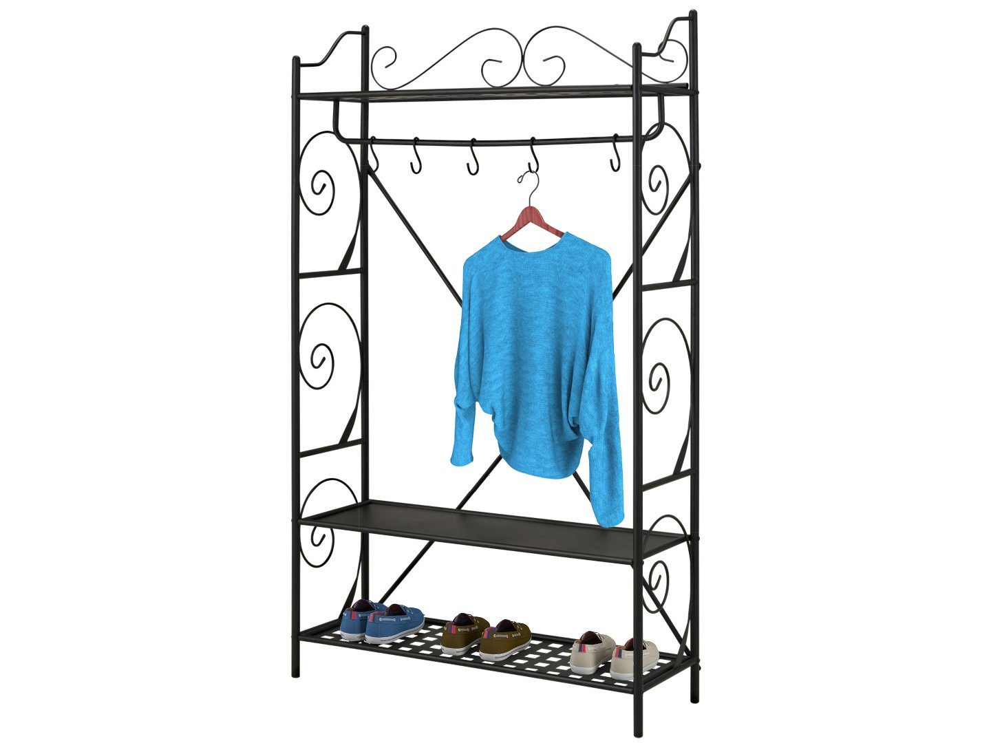 loft24 Kleiderschrank Isabelle Garderobe aus Metall günstig online kaufen