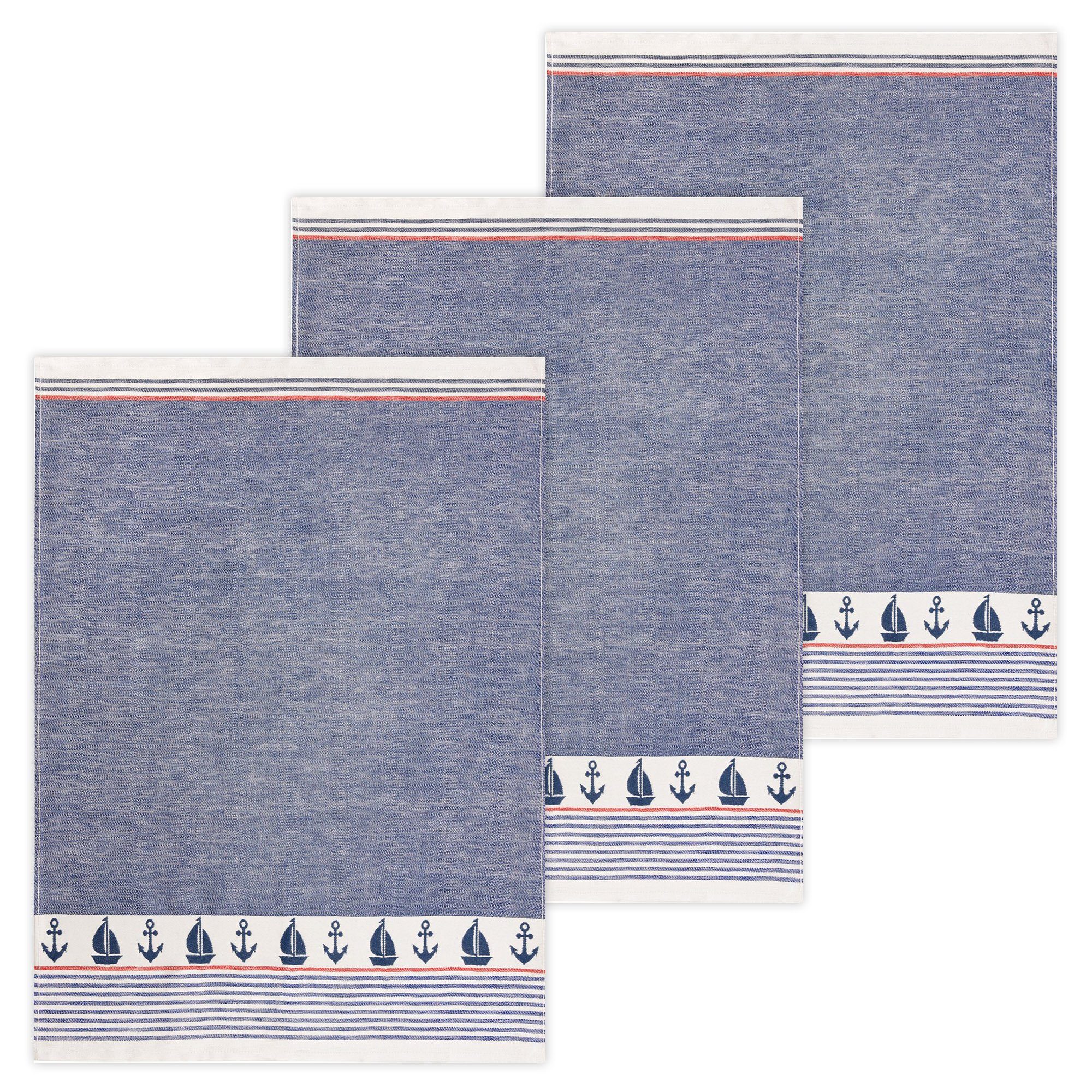 Kracht Geschirrtuch Nordsee, (Set, 3-tlg., Set), günstig online kaufen