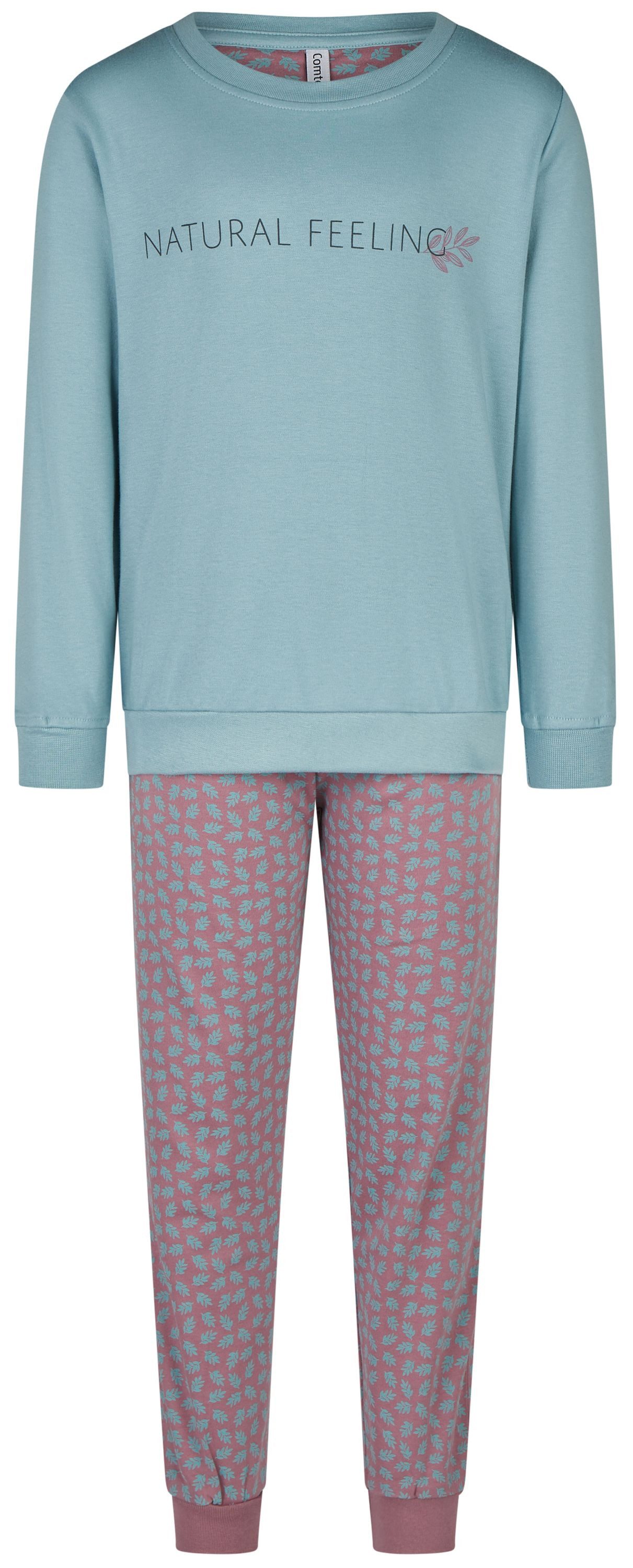 comtessa Schlafanzug Iceberg Buddies (Set, 2 tlg., 2-teilig) Mädchen Pyjama lang Langarm Interlock Baumwolle Winter