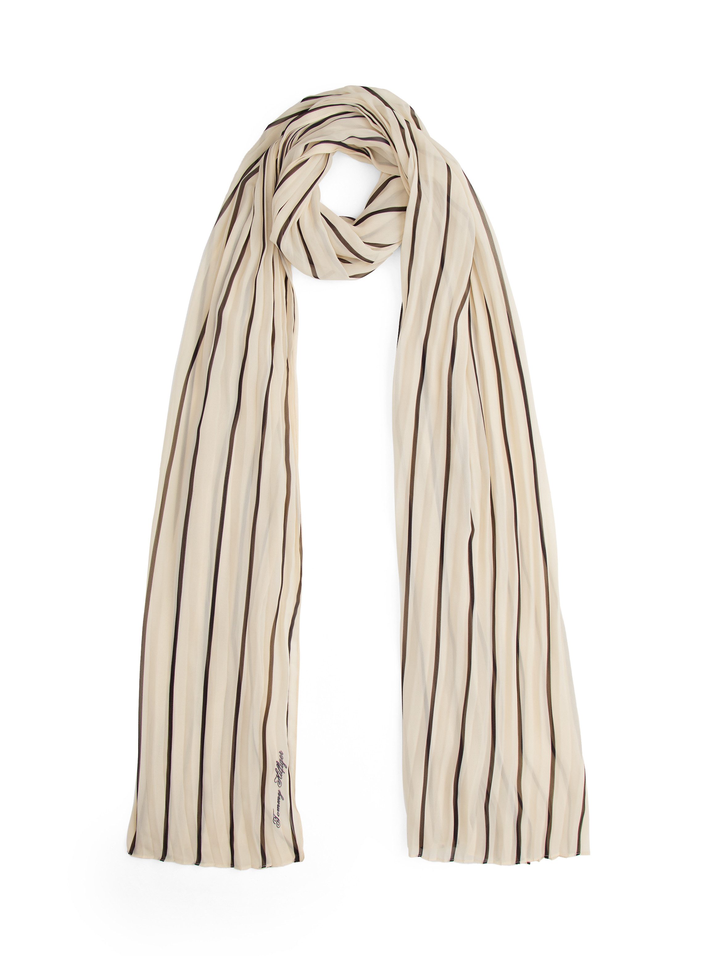 Tommy Hilfiger Modeschal TOMMY SCRIPT CHIFFON, mit Streifen günstig online kaufen