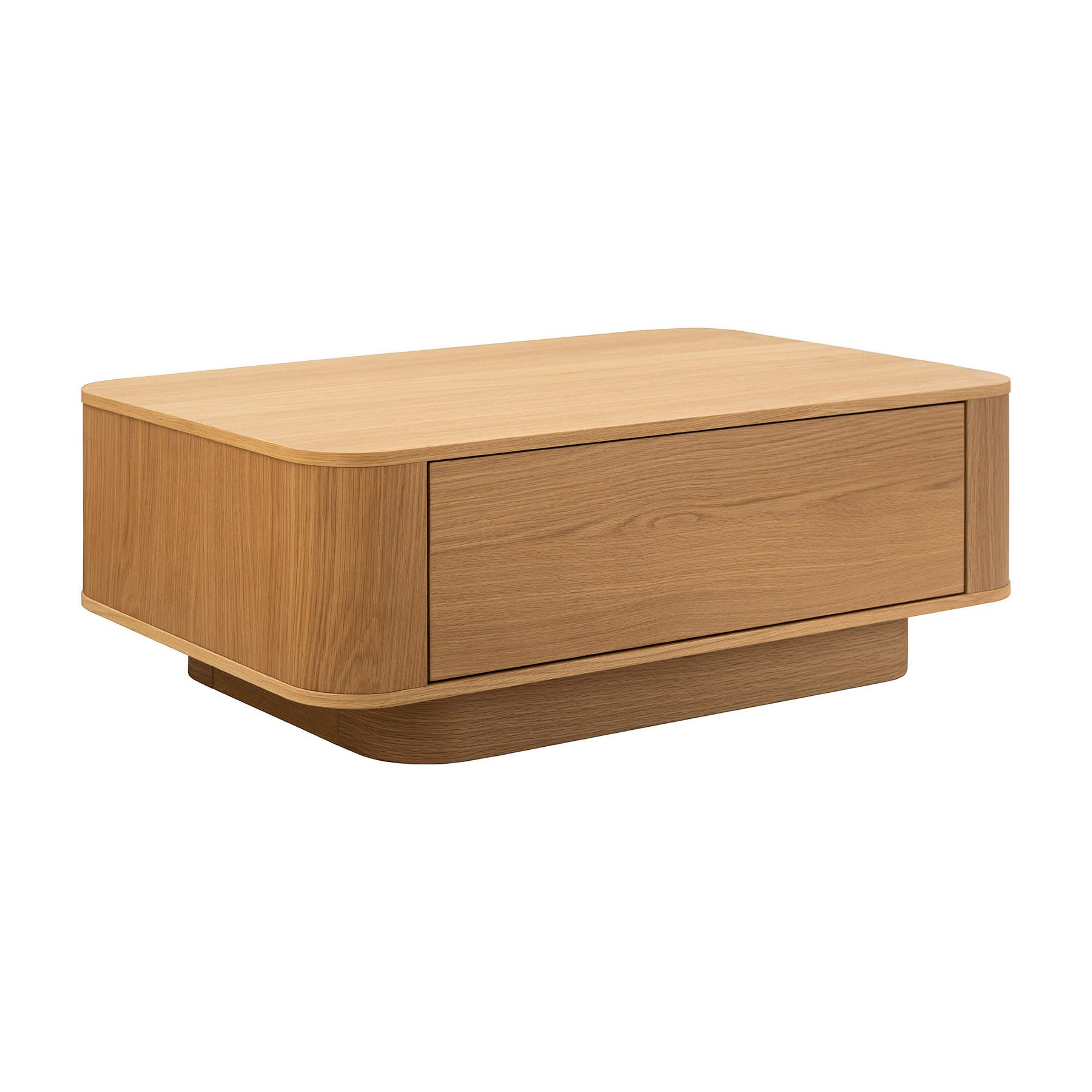 riess-ambiente Couchtisch VALHALLA WOOD 100cm natur - Eichenholz, mit Schublade und Fach, Ablage (Einzelartikel, 1-St), skandinavischer Beistelltisch- ideal für Arbeits-, Gäste- & Wohnzimmer