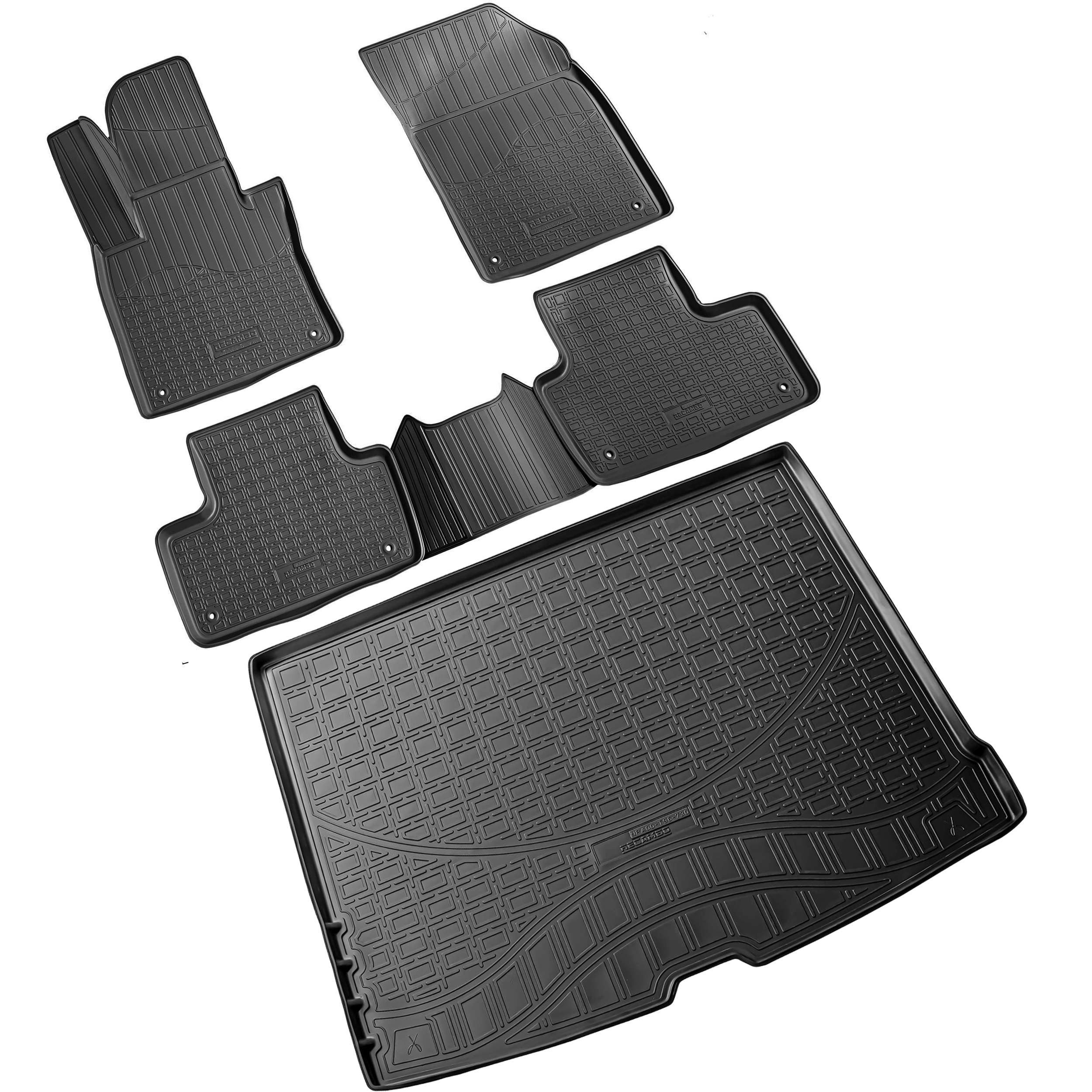 RECAMBO Kofferraumwanne für Volvo XC60 II, Typ 246, BJ ab 2017>, für Volvo XC60 II 246, 100% passgenaue Antirutschmatte, Kofferraum Schutzmatte, Gummimatte