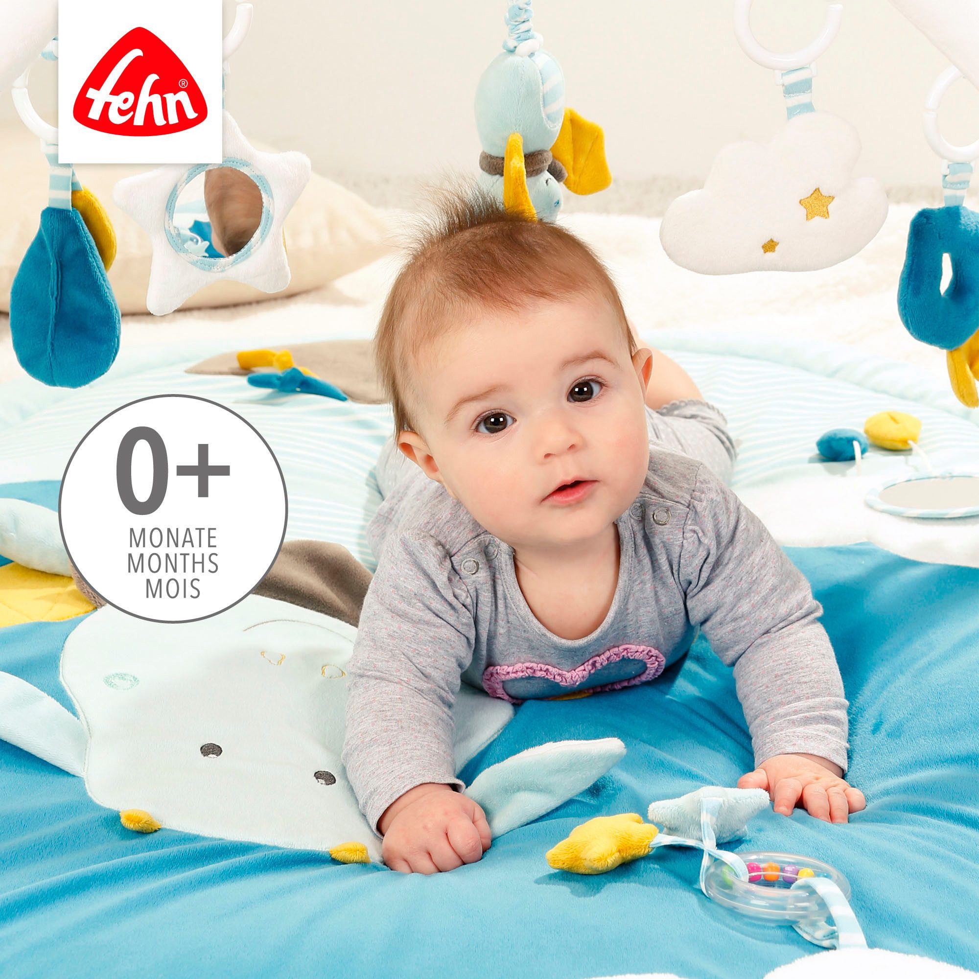 Fehn Spielbogen Little Castle, 3-D-Activity-Decke, mit Krabbeldecke