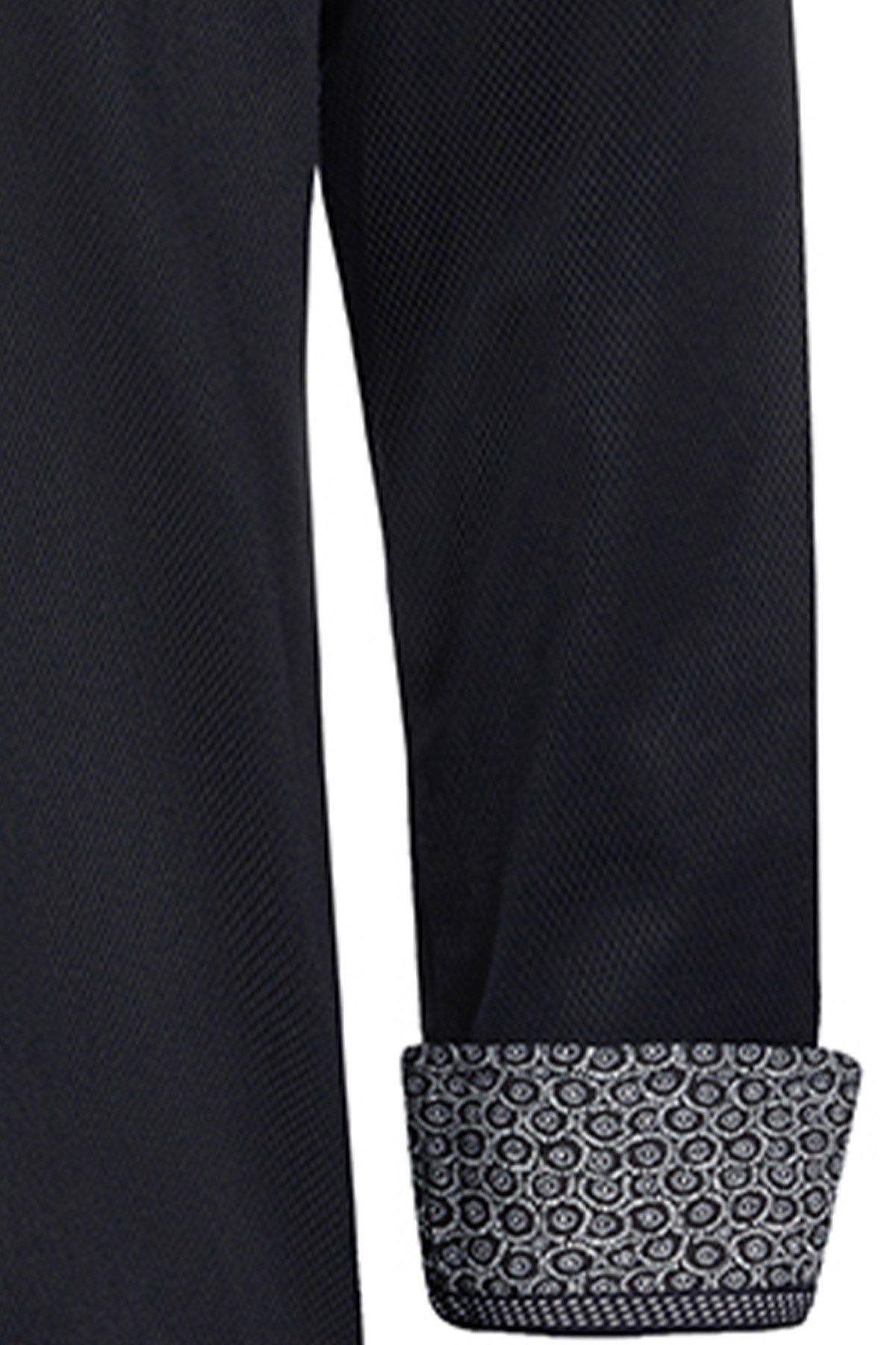 Maddox Trachtenhemd MADDOX Herren Slimfit - Hemd-92, Schwarz