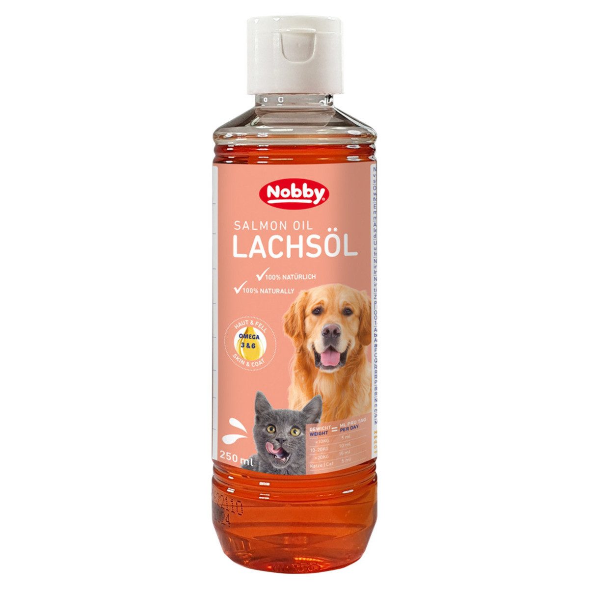 Nobby Lachsöl 250 ml für Katzen, Nahrungsergänzungsmittel für: Katze