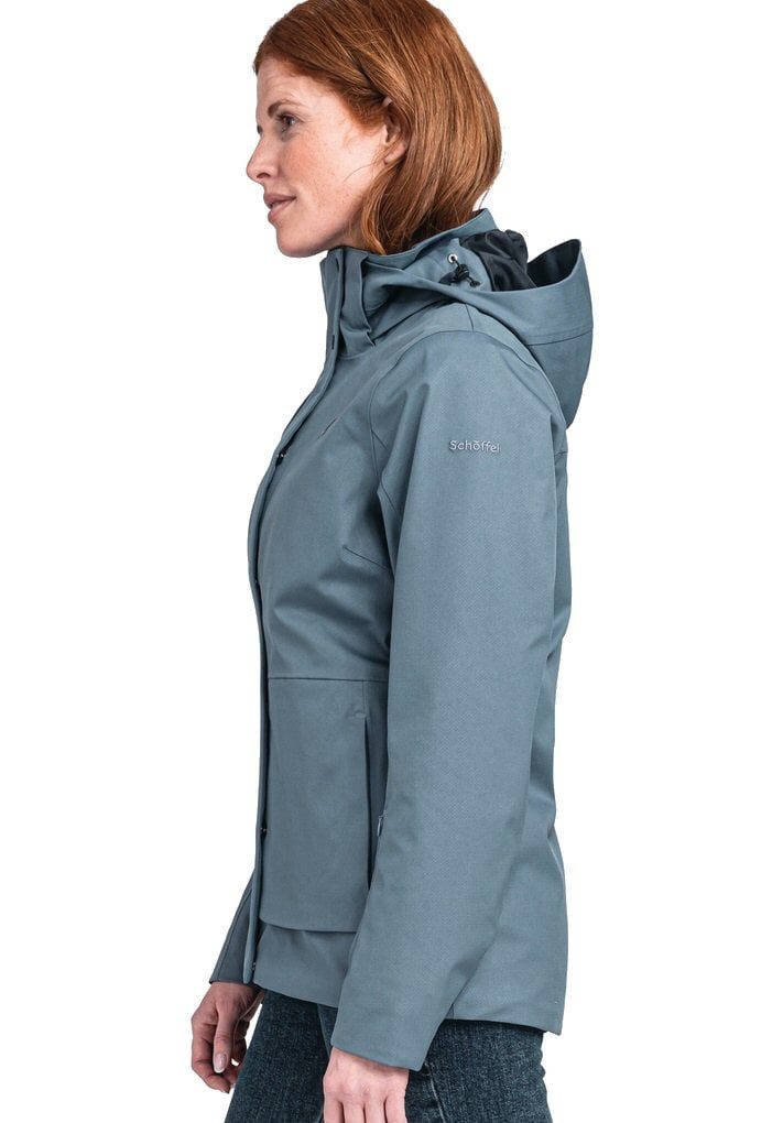 Schöffel Winterjacke ZipIn Toledo (wasserdicht, winddicht, atmungsaktiv) blau Damen