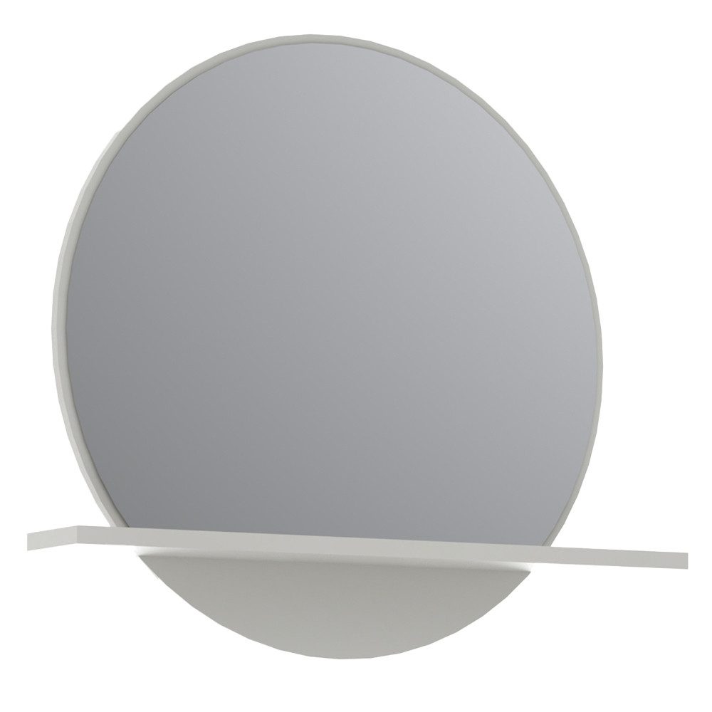 Lomadox Garderoben-Set BREDA-36, (Spar-Set, 5-St., Flurschrank Schuhschrank Spiegel Ablage Garderobenpaneele), Grau hell Paneele mit Klapphaken Rillenoptik, inkl. Beleuchtung
