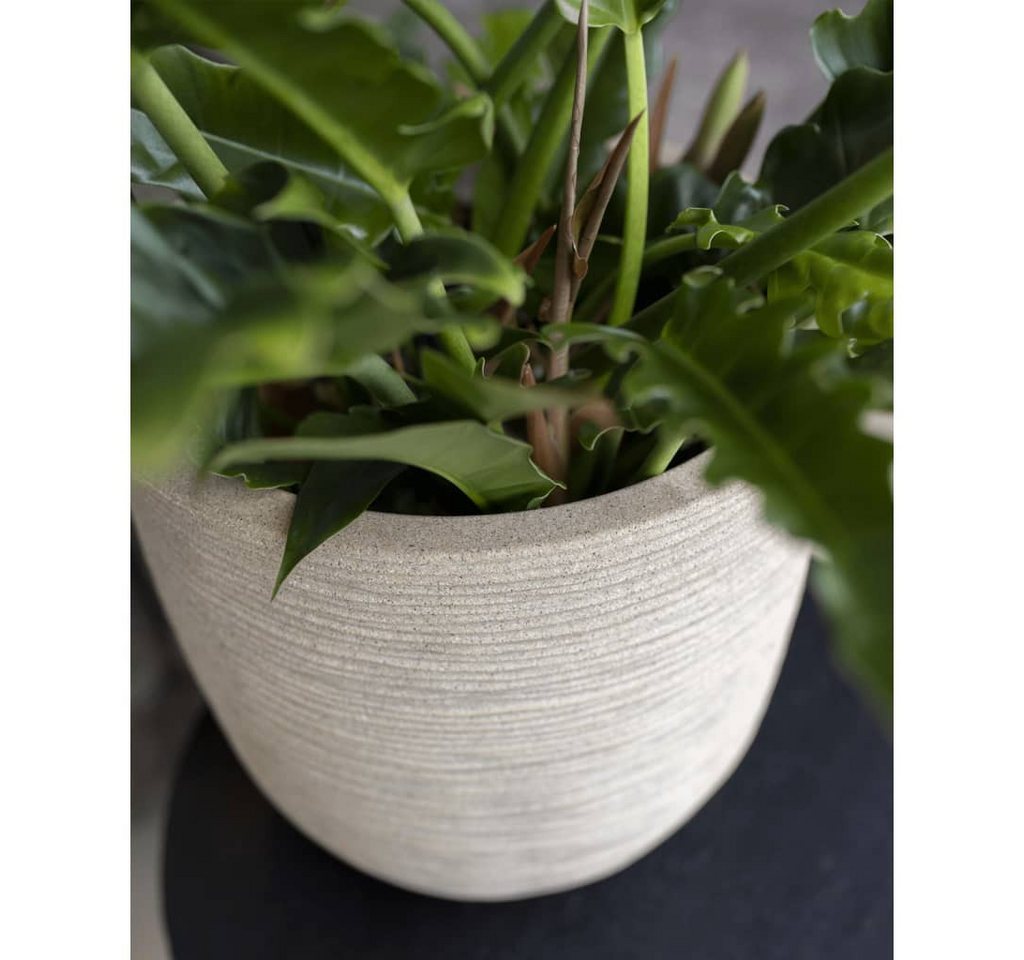 Thumbnail - Capi Blumentopf Blumentopf Waste Rib 43x41 cm Terrazzo Beige (1 St)