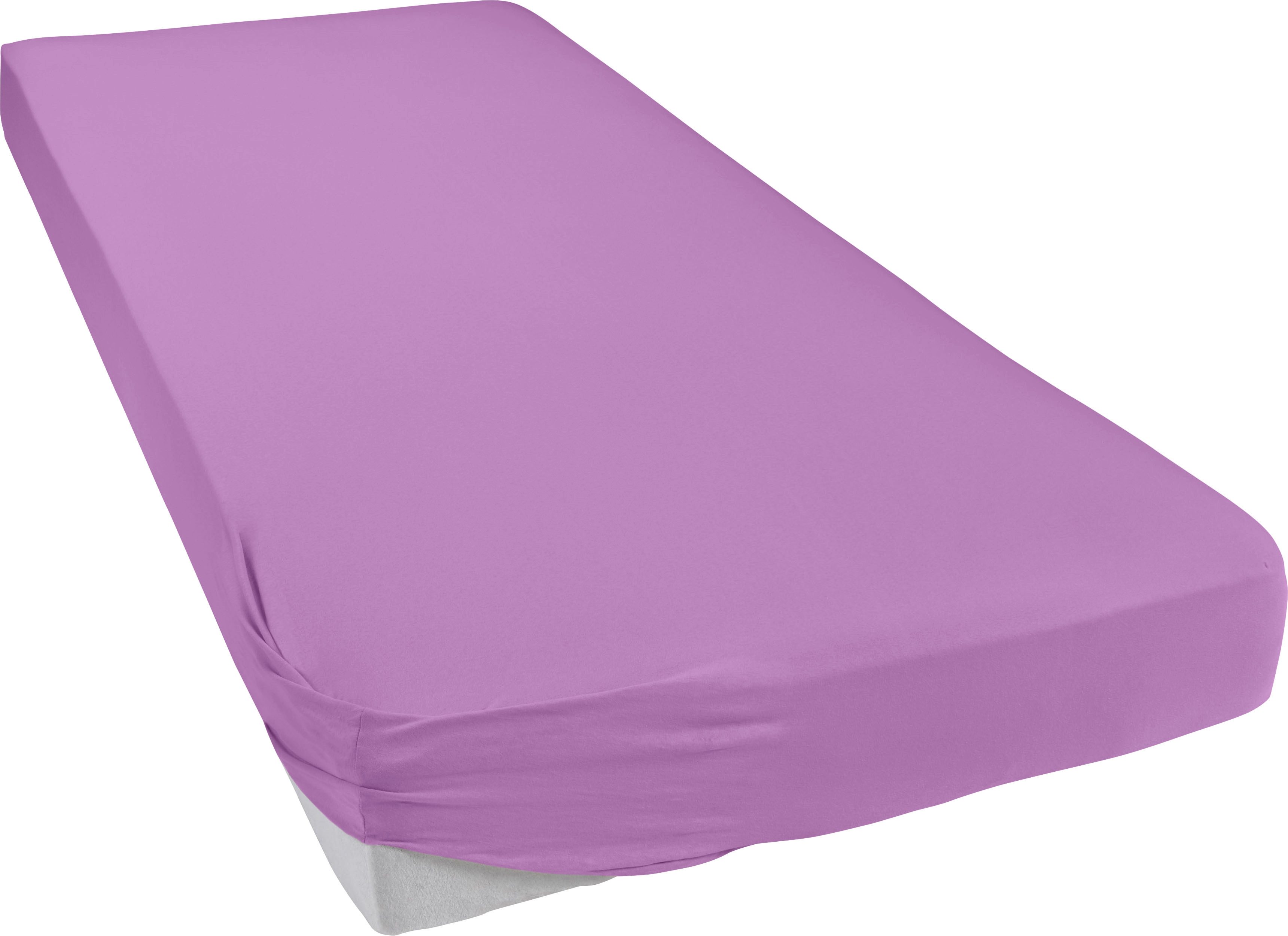 bellana Spannbettlaken bellana Aqua mit Elasthan, 160 g/m², Jersey-Elasthan, Gummizug: rundum, (1 Stück), Spannbetttuch für Matratzen bis 35cm Höhe, bügelfrei, faltenfrei