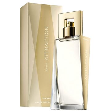 AVON Cosmetics Eau de Parfum Attraction Eau de Parfum für Damen ATTRACTION für Sie Spray 100ml, 2-tlg., Geschenkidee Langanhaltende Verführerischer orientalischer