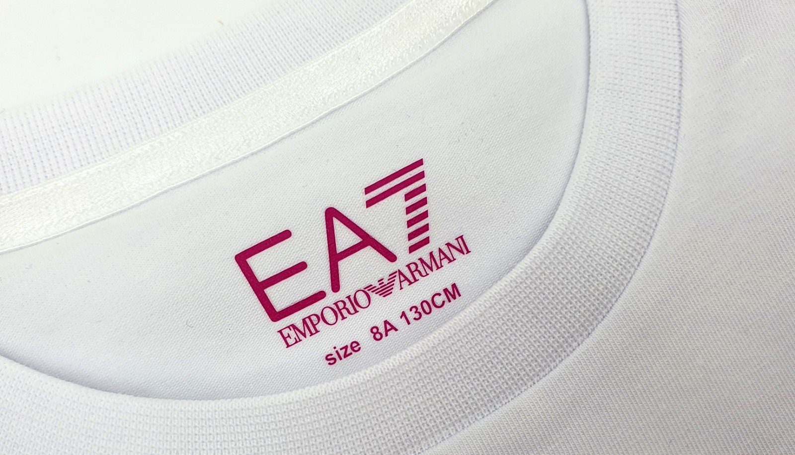 Emporio T-Shirt Armani Kids Armani weiß Emporio pink Print-Shirt EA7