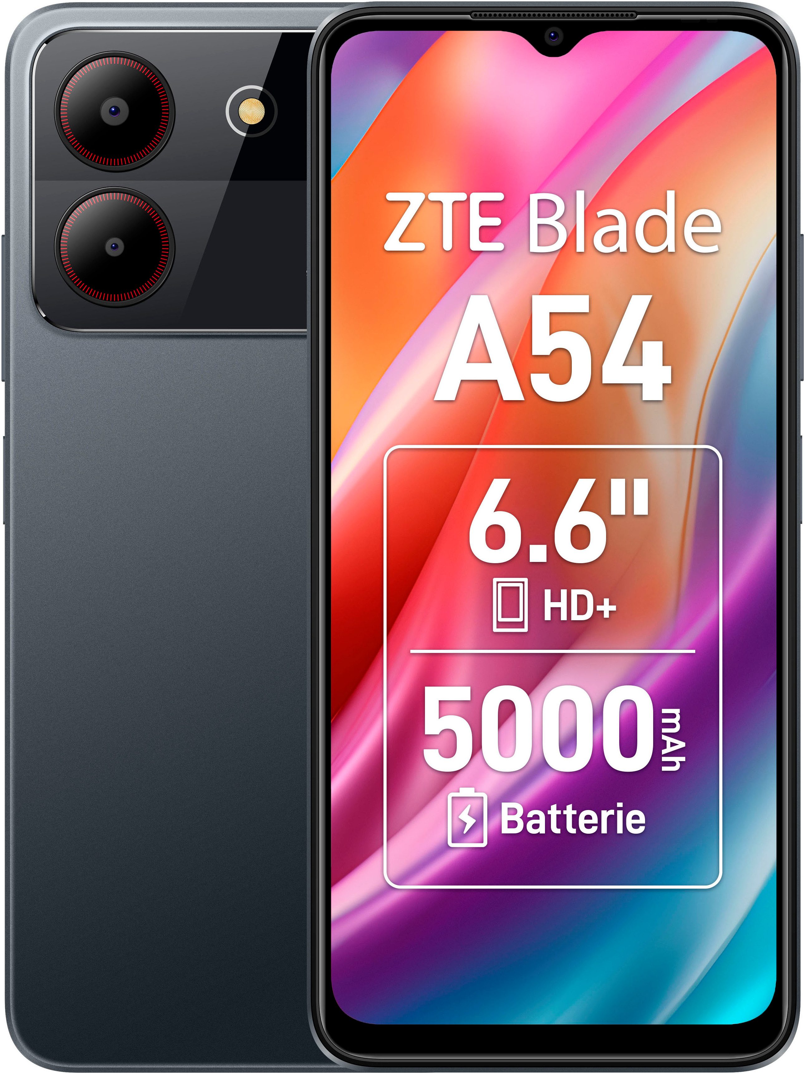 ZTE Blade A54 Smartphone (16,76 cm/6,6 Zoll, 64 GB Speicherplatz, 13 MP Kamera)