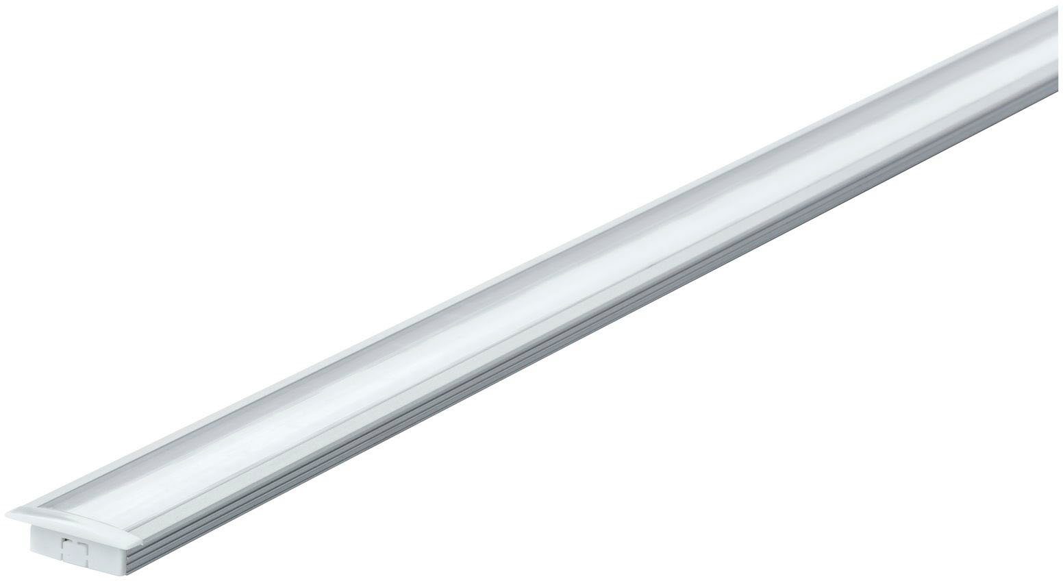 Paulmann LED-Streifen Floor Profil mit Diffusor 100cm Alu eloxiert, Satin,Alu/Kunststoff Alu