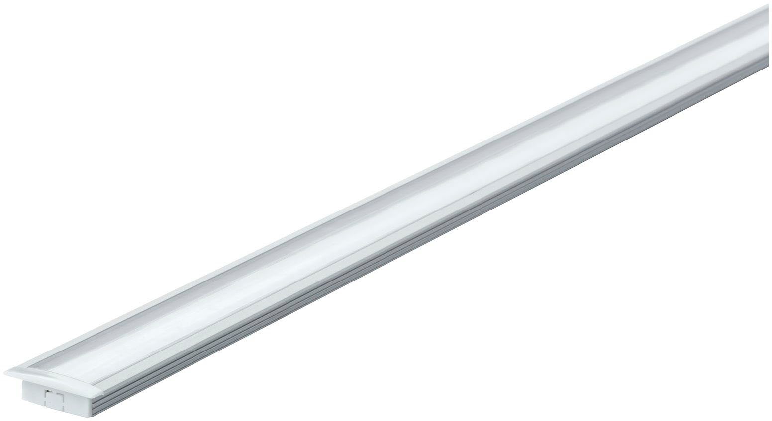 Paulmann LED-Streifen Floor Profil mit Diffusor 100cm Alu eloxiert, Satin,Alu/Kunststoff Alu
