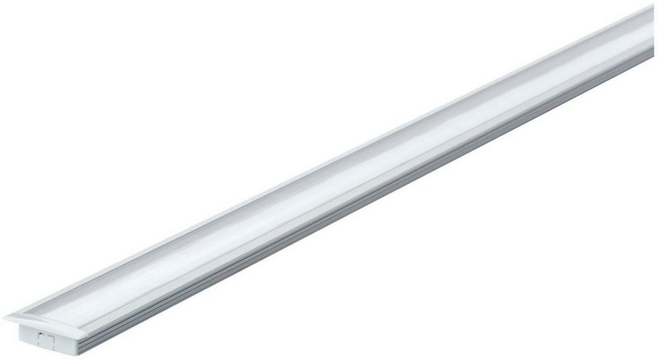 Paulmann LED-Streifen Floor Profil mit Diffusor 100cm Alu eloxiert,  Satin,Alu/Kunststoff Alu, Mit satiniertem Diffusor für gleichmäßige  Lichtverteilung