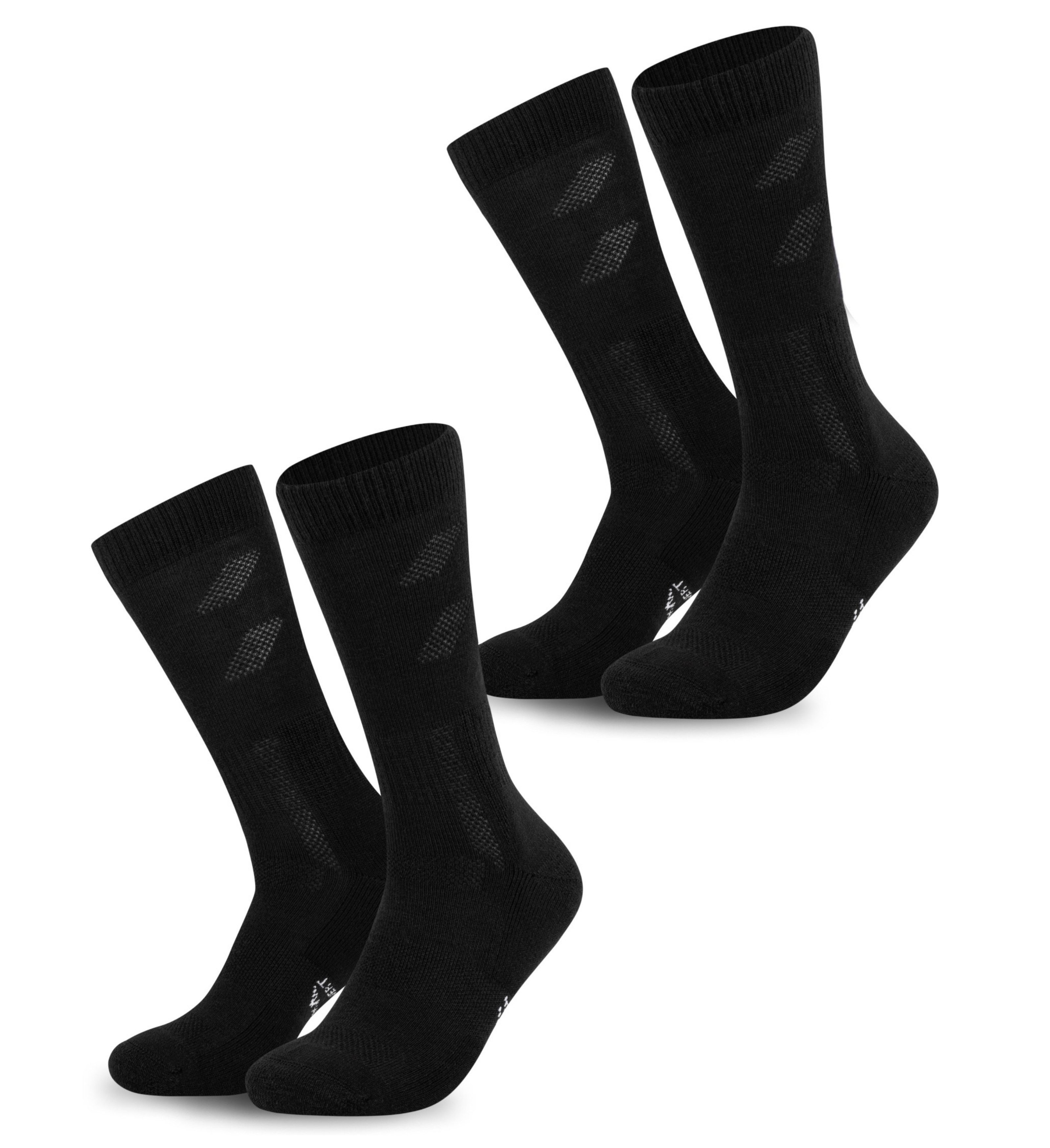 Alpenwert Wandersocken Socken mit Merinowolle für Damen & Herren Socken Arbeit, Wandern (2 Paar) Anti-Schweiß-Geruch, Antibakteriell