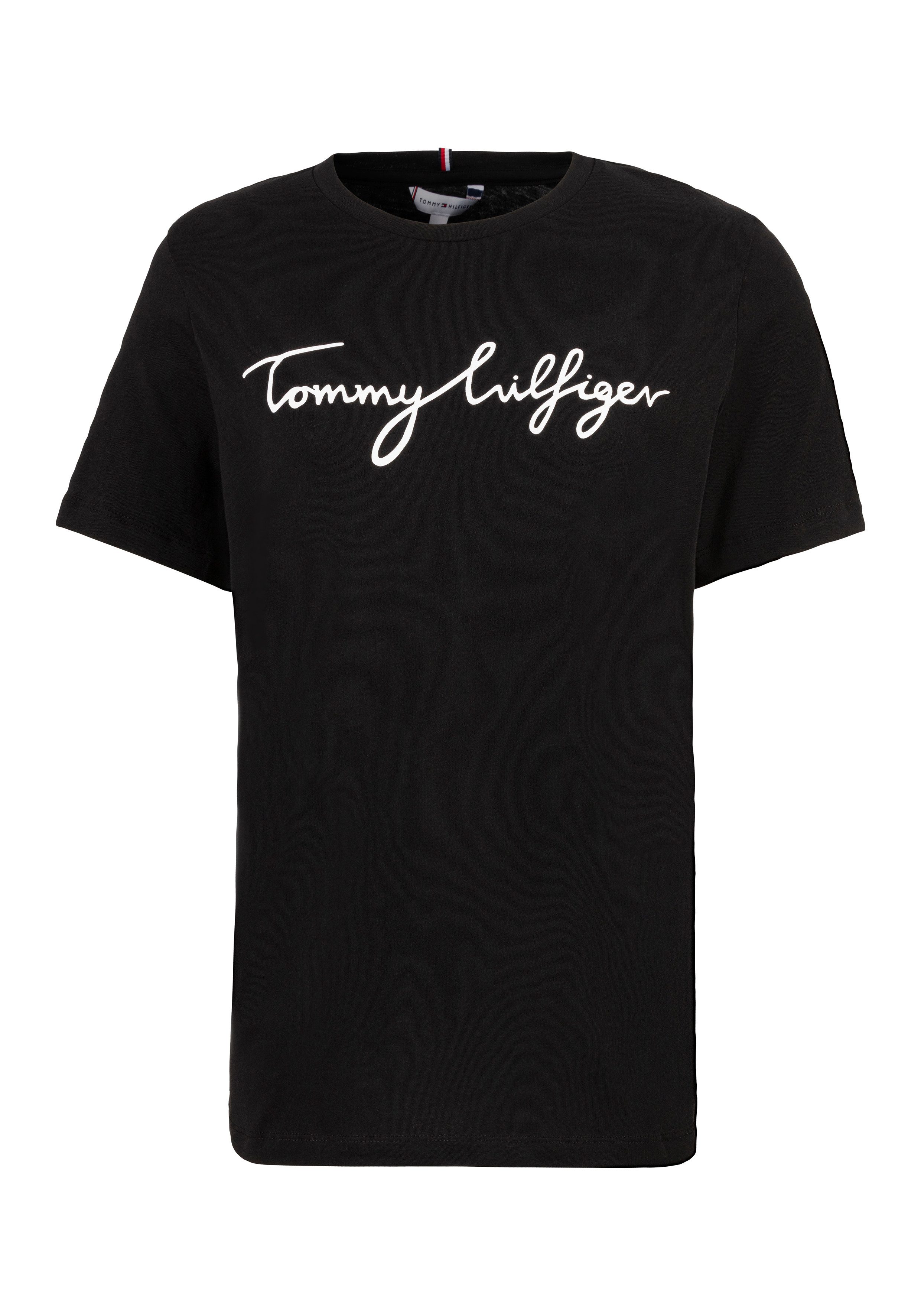 Tommy Hilfiger Curve T-Shirt CRV REG C-NK SIGNATURE TEE SS Große Größen