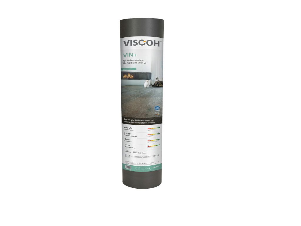 Viscoh Dämmunterlage Dämmunterlage PE-Schaum für SPC-LVT mit Anti Slip, Vin+