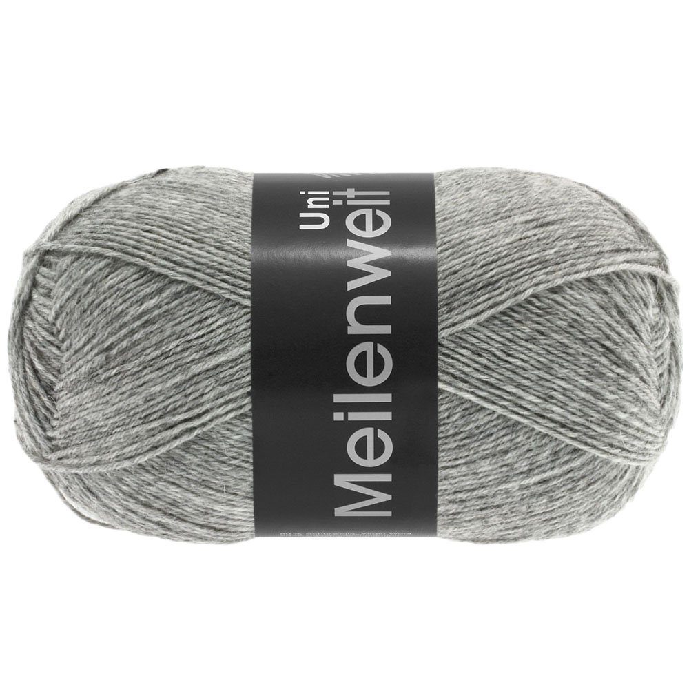 LANA GROSSA MEILENWEIT 100 g UNI Häkelwolle, 420 m (4-fach Sockenwolle in 25 Uni-Farben), 100 g
