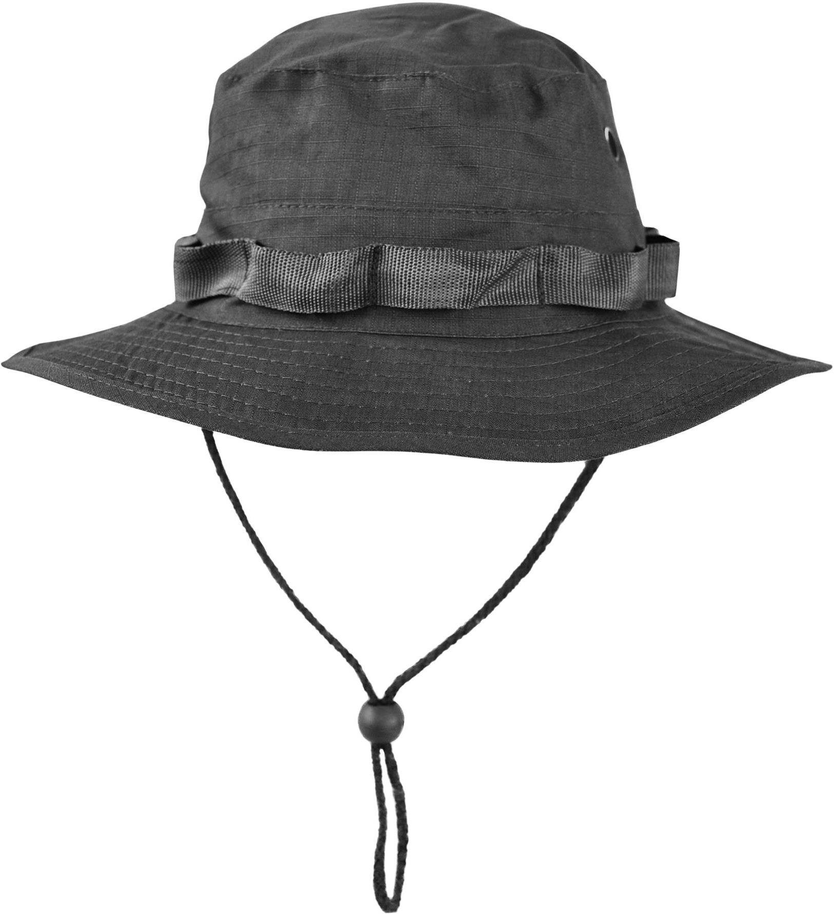 Hut Safari Schwarz Boonie Buschhut Sommenschutzhut Sonnenhut Hat Mütze Outdoorhut Army normani Boondock