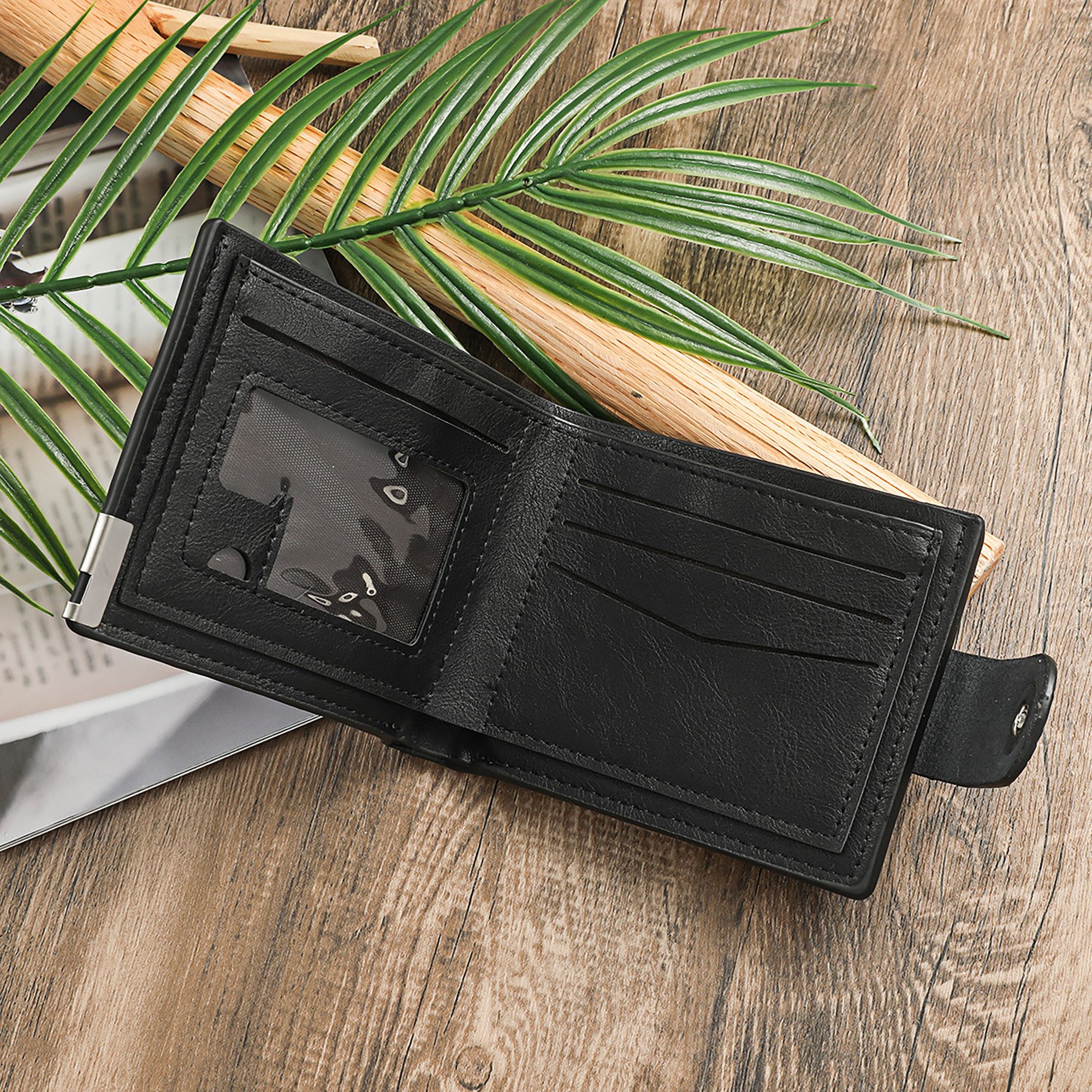 ibettertec Geschenkbox 4PCS Männer Gürtel Quarzuhr Geldbörse Schlüsselanhänger (Herren Geschenkbox Sets,für Ihren Vater,Männer, Sohn, Freund und Kollegen, Gesch – Bild 5 von 5