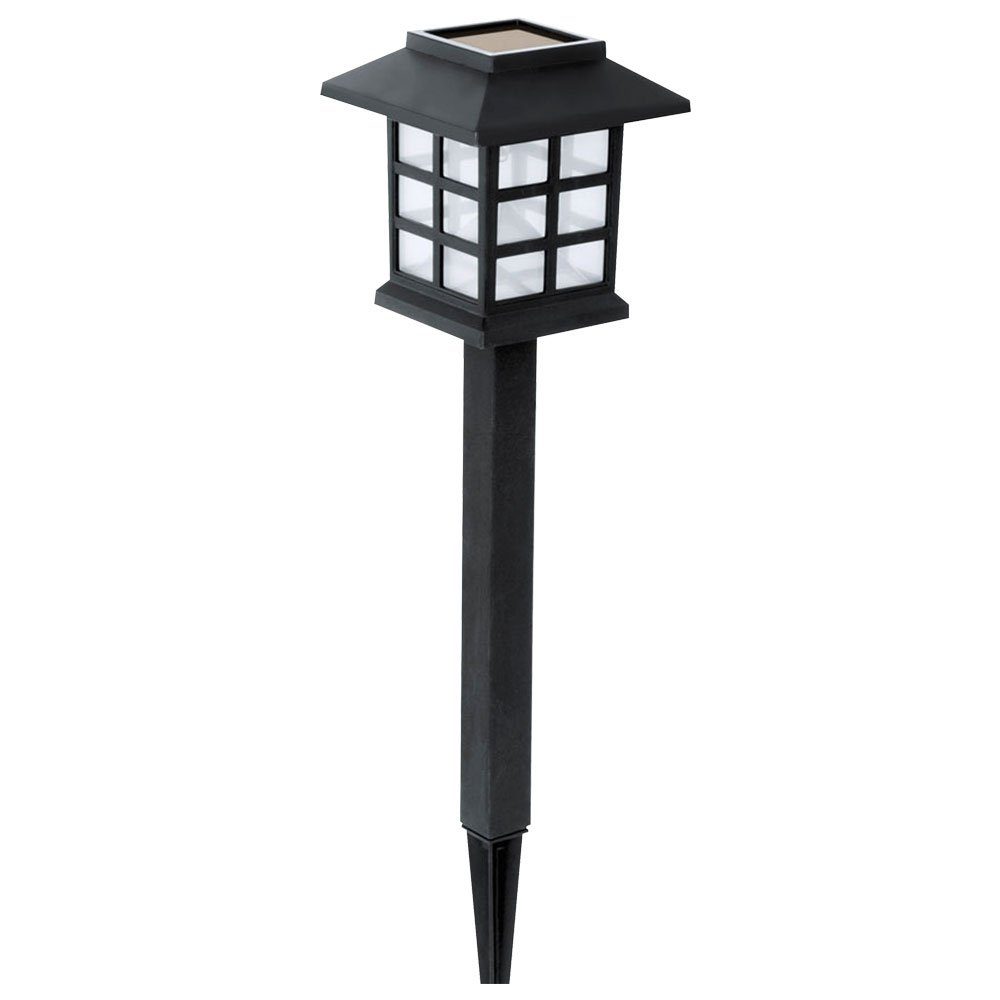 Harms Import LED Gartenleuchte, Leuchtmittel inklusive, Kaltweiß, Tageslichtweiß, LED Solar Steck Lampe Außen Leuchte Garten Weg Erdspieß Terrassen