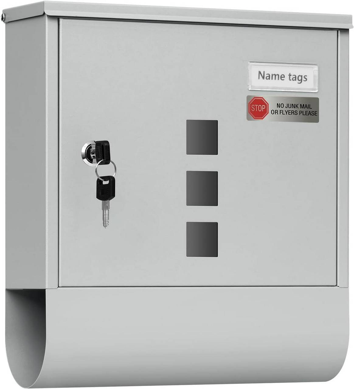 Woltu Wandbriefkasten (1-St), Postkasten mit 2 Schlüsseln, abschließbar, Si günstig online kaufen