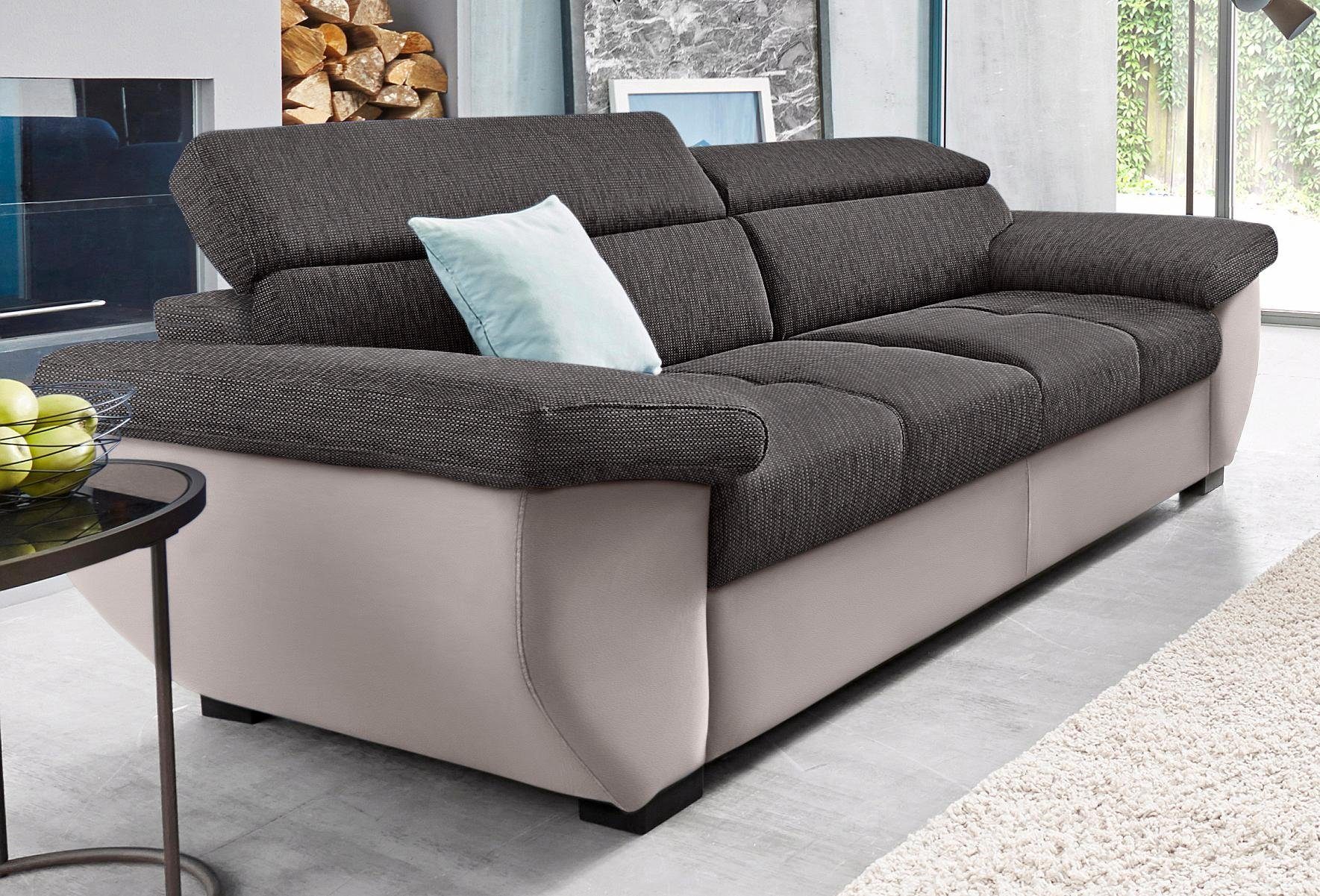 COTTA 2,5-Sitzer Speedway, Big-Sofa mit Kopfteilverstellung günstig online kaufen