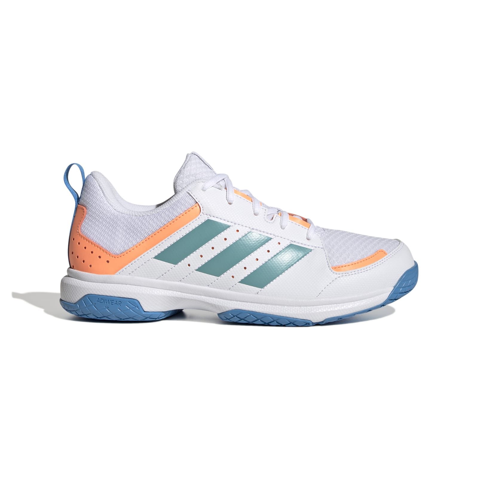 adidas Performance Hallen-Indoorschuhe Ligra 7 weiss/blau Damen Squashschuh