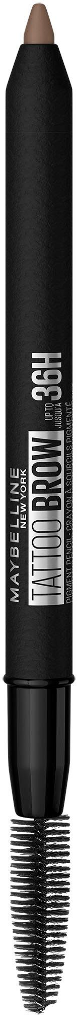 MAYBELLINE NEW YORK Augenbrauen-Stift TATTOO BROW 36H PENCIL, mit Bürste