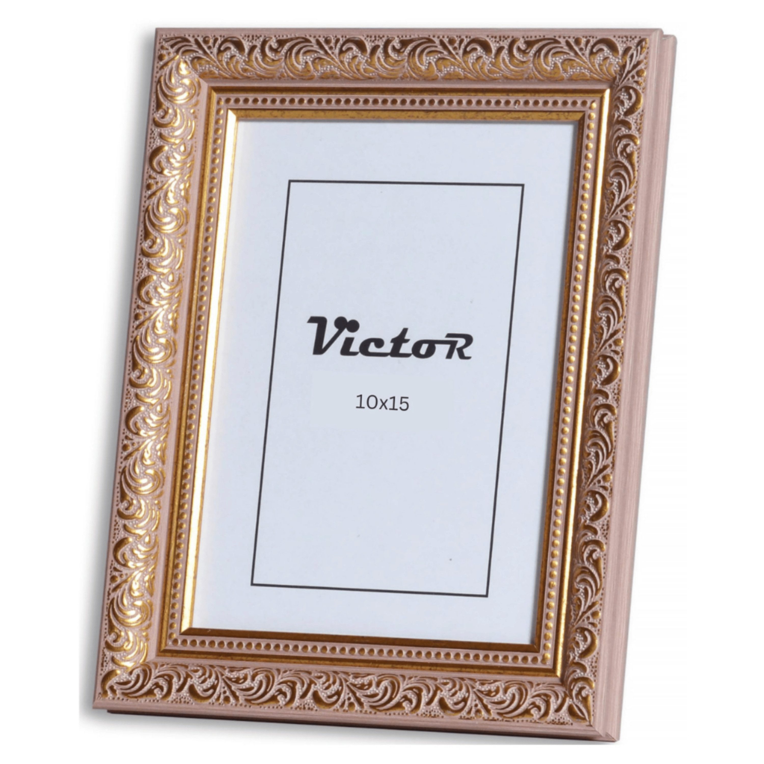 Victor (Zenith) Bilderrahmen Rubens, Bilderrahmen 10x15 cm Rose Gold, Bilderrahmen A6 Barock, Antik