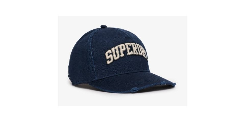 Superdry Baseball Cap VARSITY LOGO TRUCKER CAP DEEP NAVY/ECRU