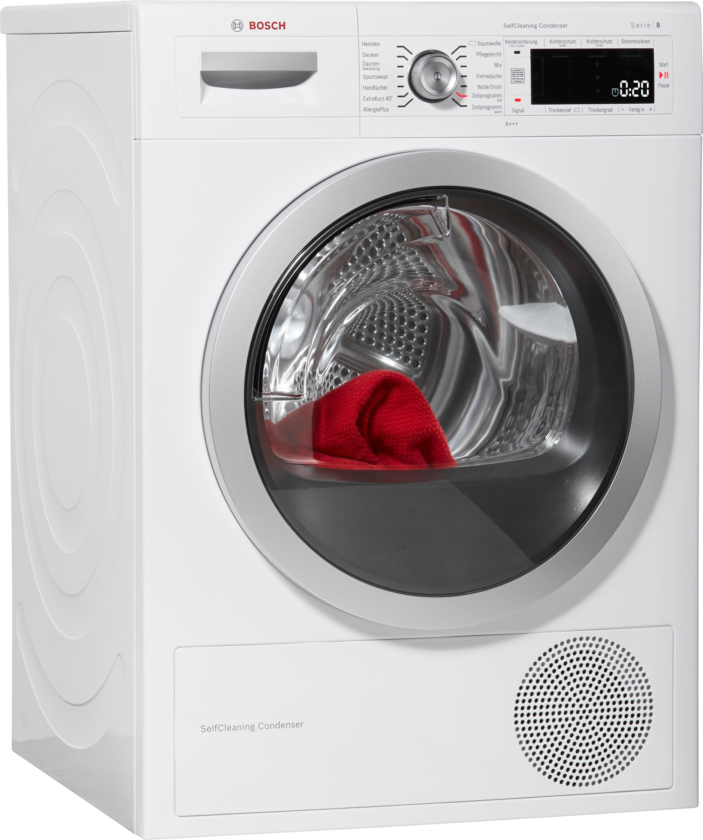BOSCH Wärmepumpentrockner Serie 8 WTW875W0, 8 kg OTTO