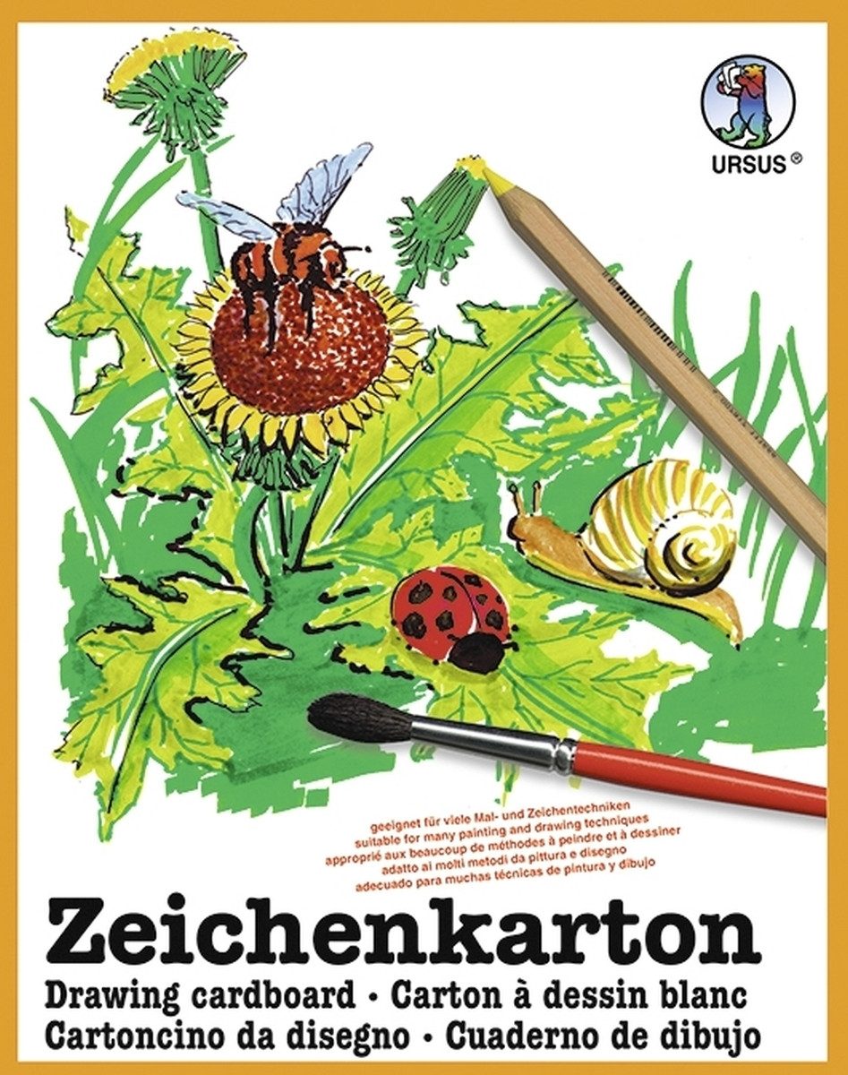 Ursus - Ludwig Bähr Zeichenpapier Zeichenkarton 150g/qm A4 VE=25 Blatt