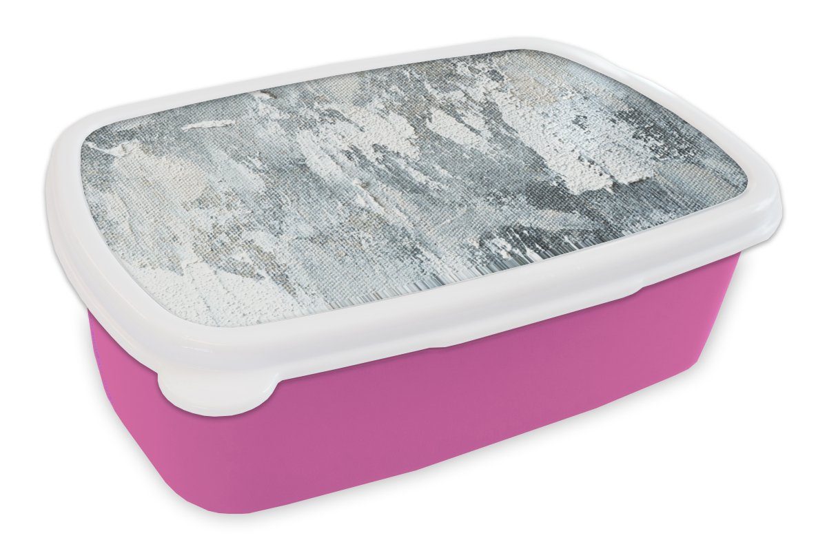 Brotbox Design, Mädchen, (2-tlg), Kunststoff, für rosa Kinder, Industrie Lunchbox - Farbe Erwachsene, Brotdose Snackbox, - MuchoWow Kunststoff