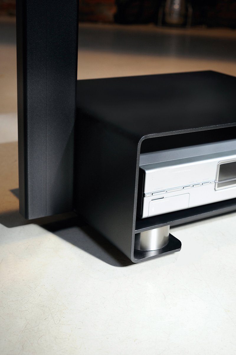 wissmann raumobjekte TV-Ständer Robuster TV-Standfuß, (bis 65,00 Zoll, elegante Fernseher Erhöhung, Stahl pulverbeschichtet, Made in Germany)