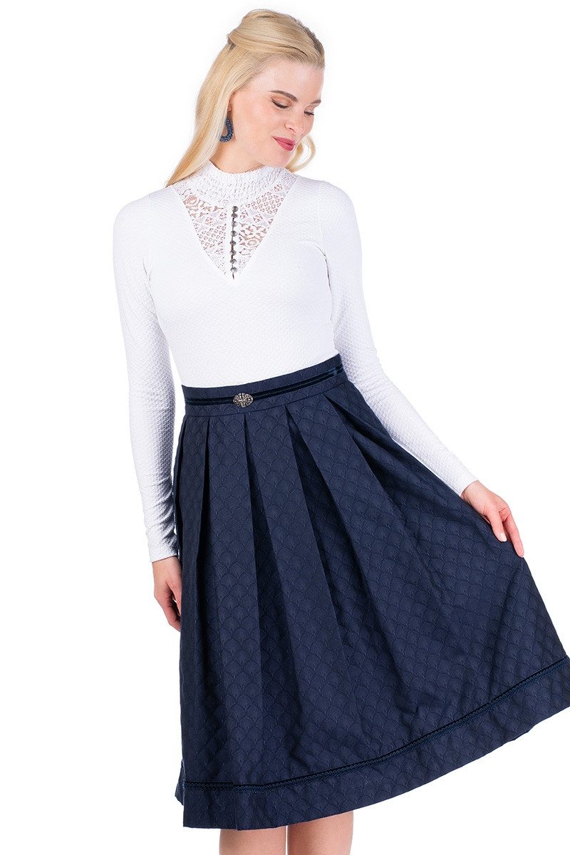 MarJo Trachtenrock Trachtenrock - SOMMERACH - marine günstig online kaufen