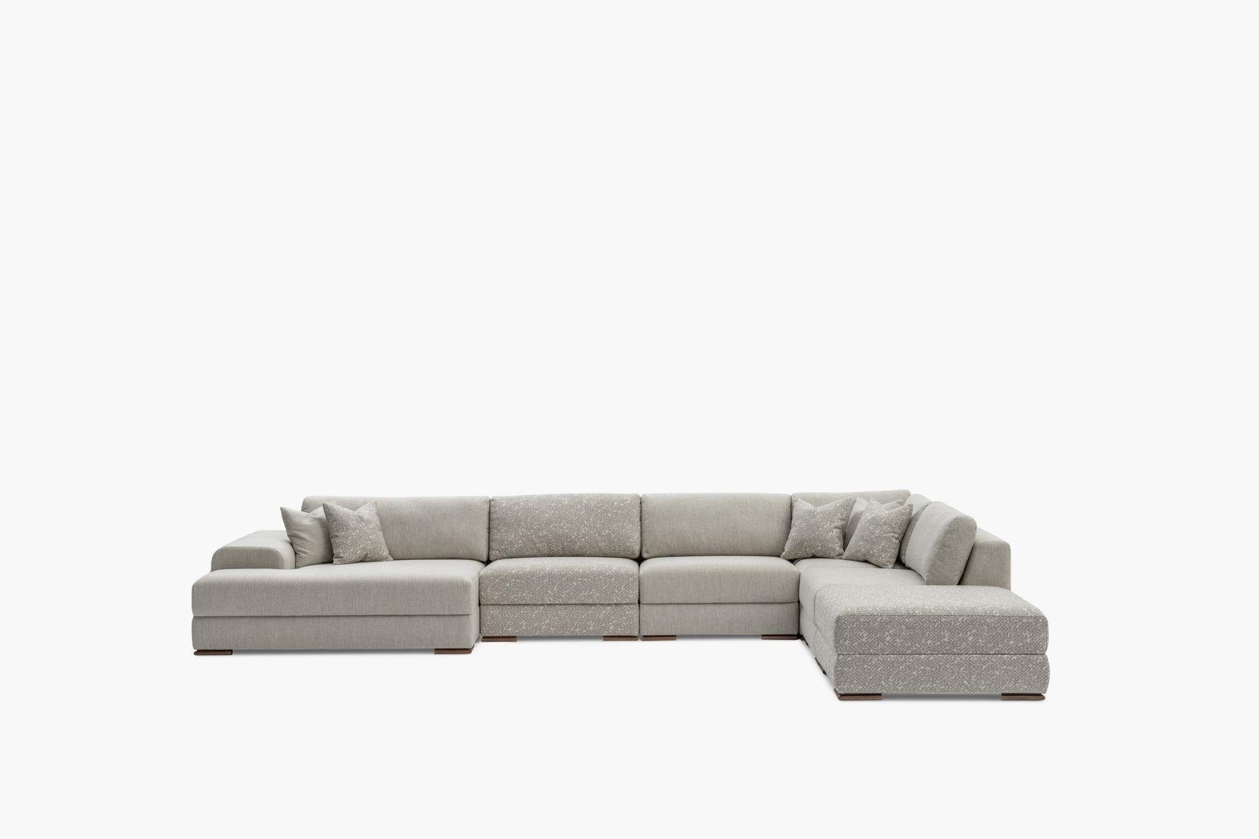 150x425x290, Modern Polstersofa Ecksofa Form Made in Europe Couch Ecksofa L Sofa Big Stoff JVmoebel