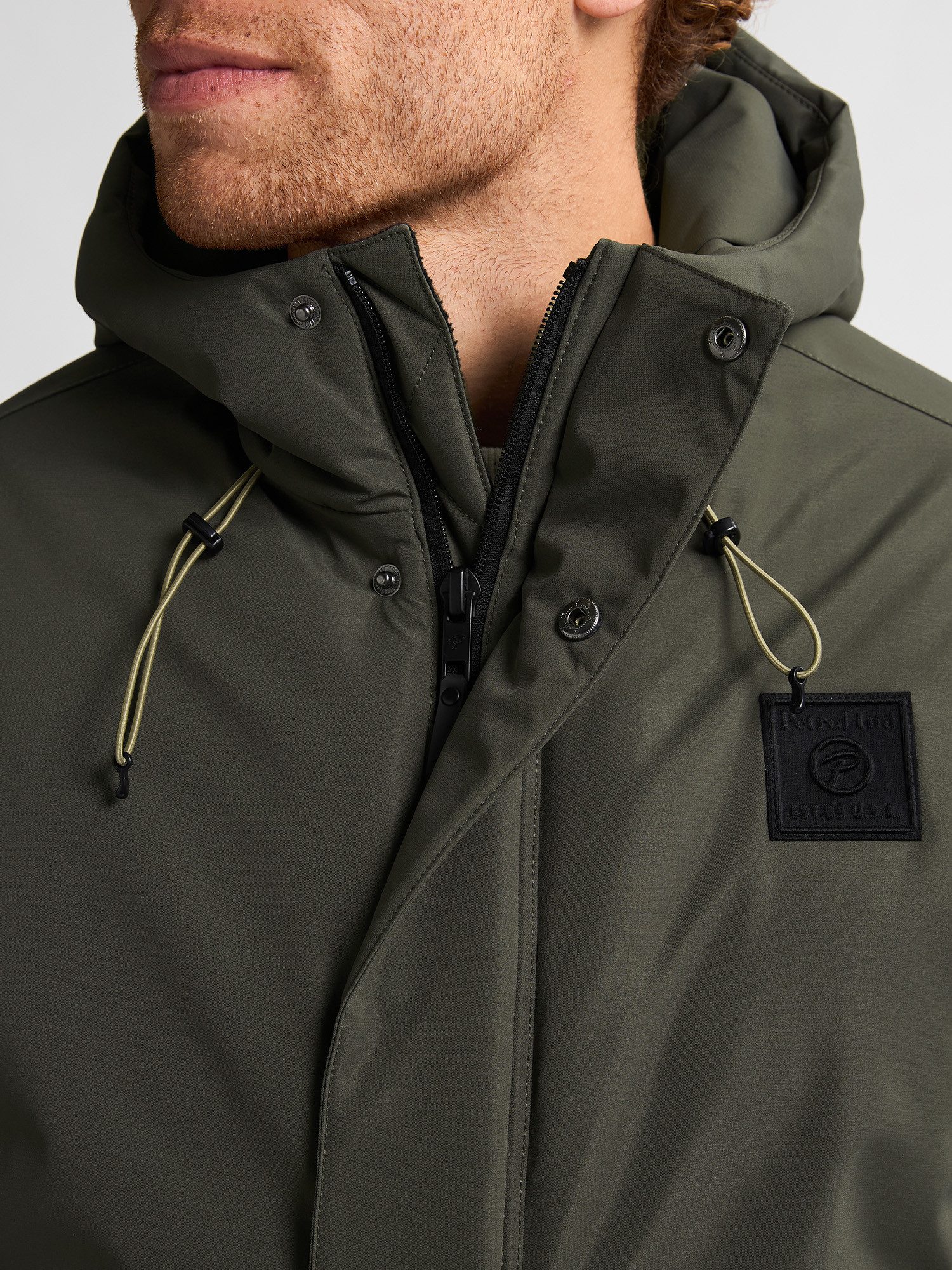 Petrol Industries Funktionsparka mit Logo Stickerei