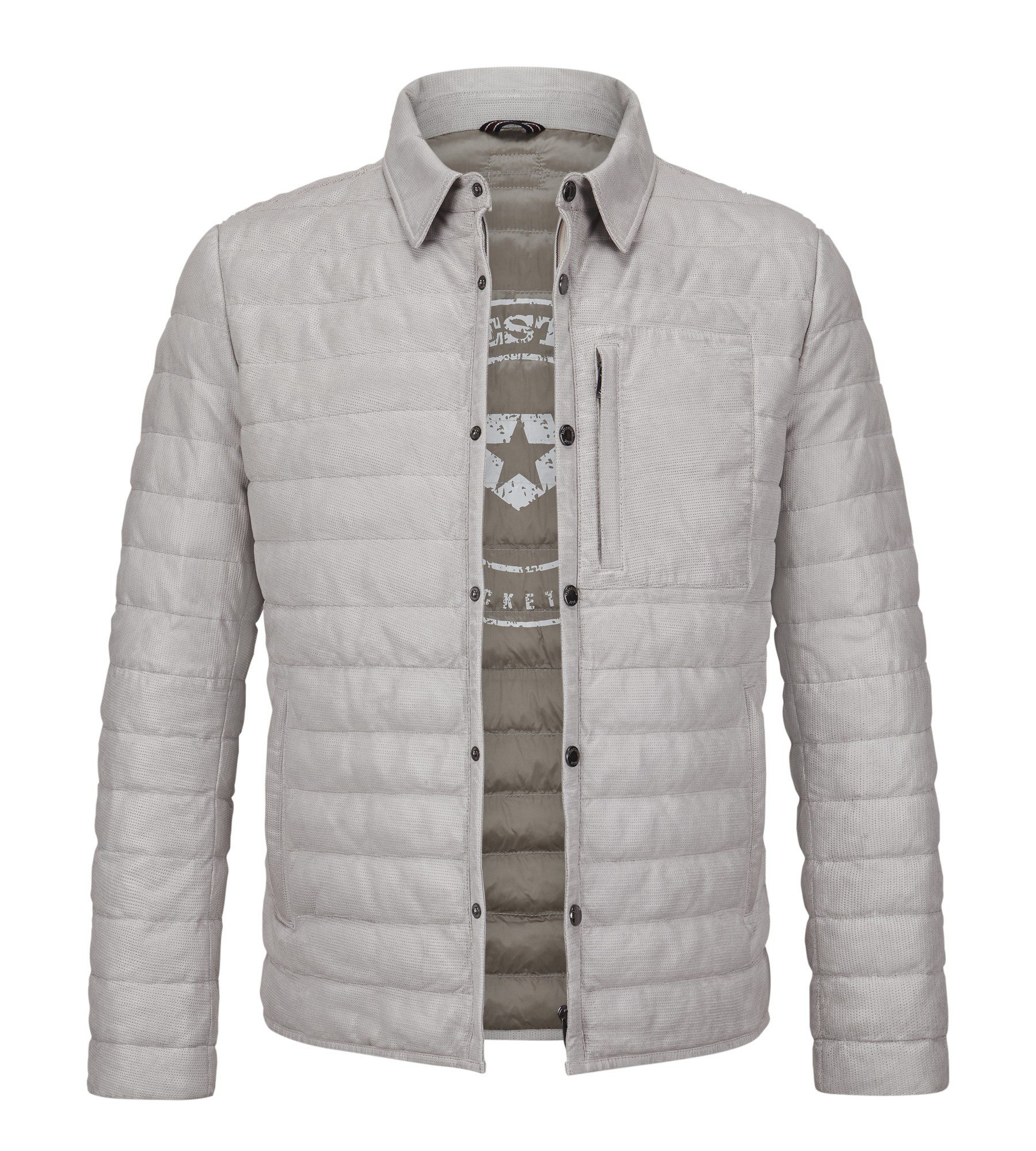 Milestone Lederjacke MSBenny Perforiertes Nappaleder mit leichter Sorona Isolierung