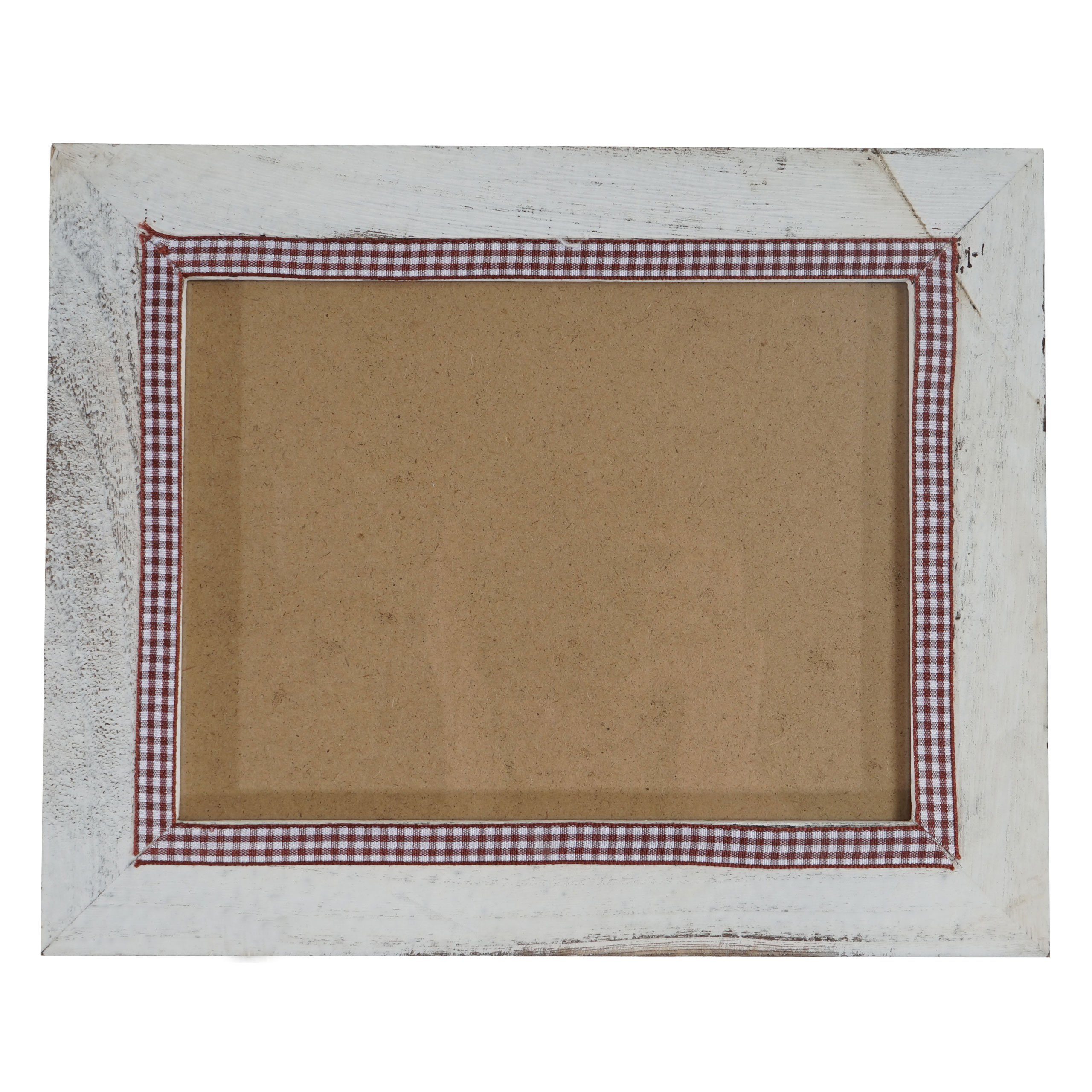 MCW Bilderrahmen H247, 12x17 cm, Aufhängevorrichtung, Mit Seidenband weiß | Einzelrahmen
