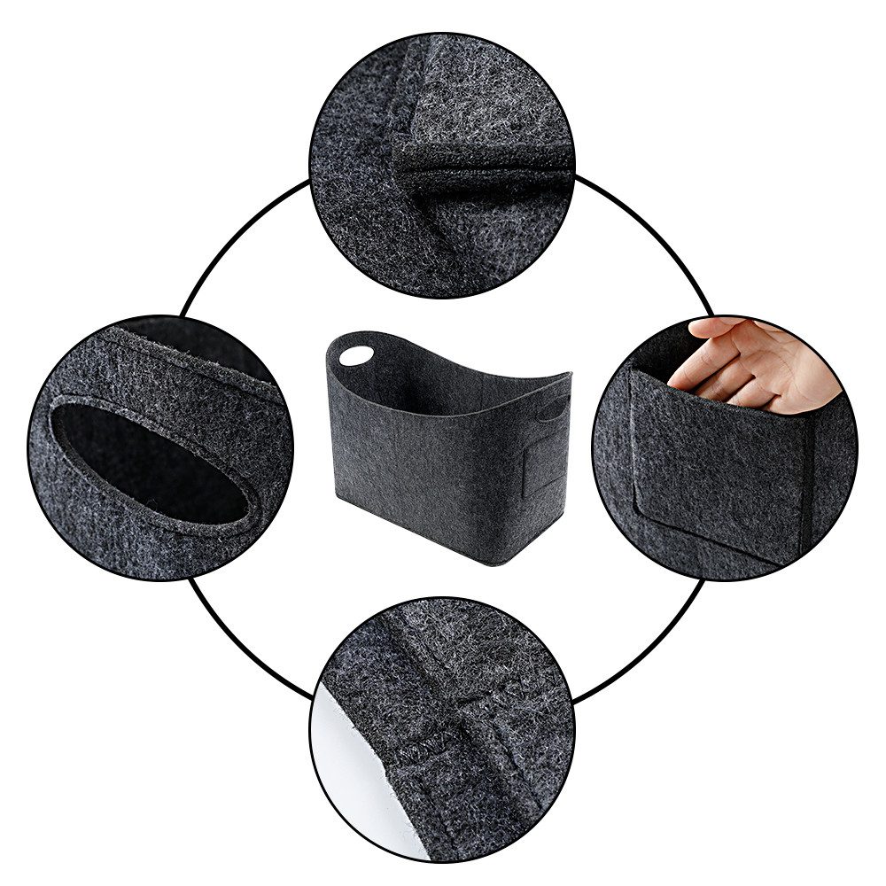 EXTSUD Kaminholzkorb Groß Filztasche Kaminholz, Faltbar günstig online kaufen