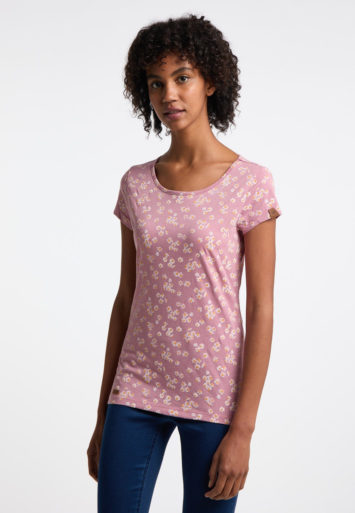 PINK & Nachhaltige FLOWER MINTT T-Shirt Vegane DUSTY Mode Ragwear