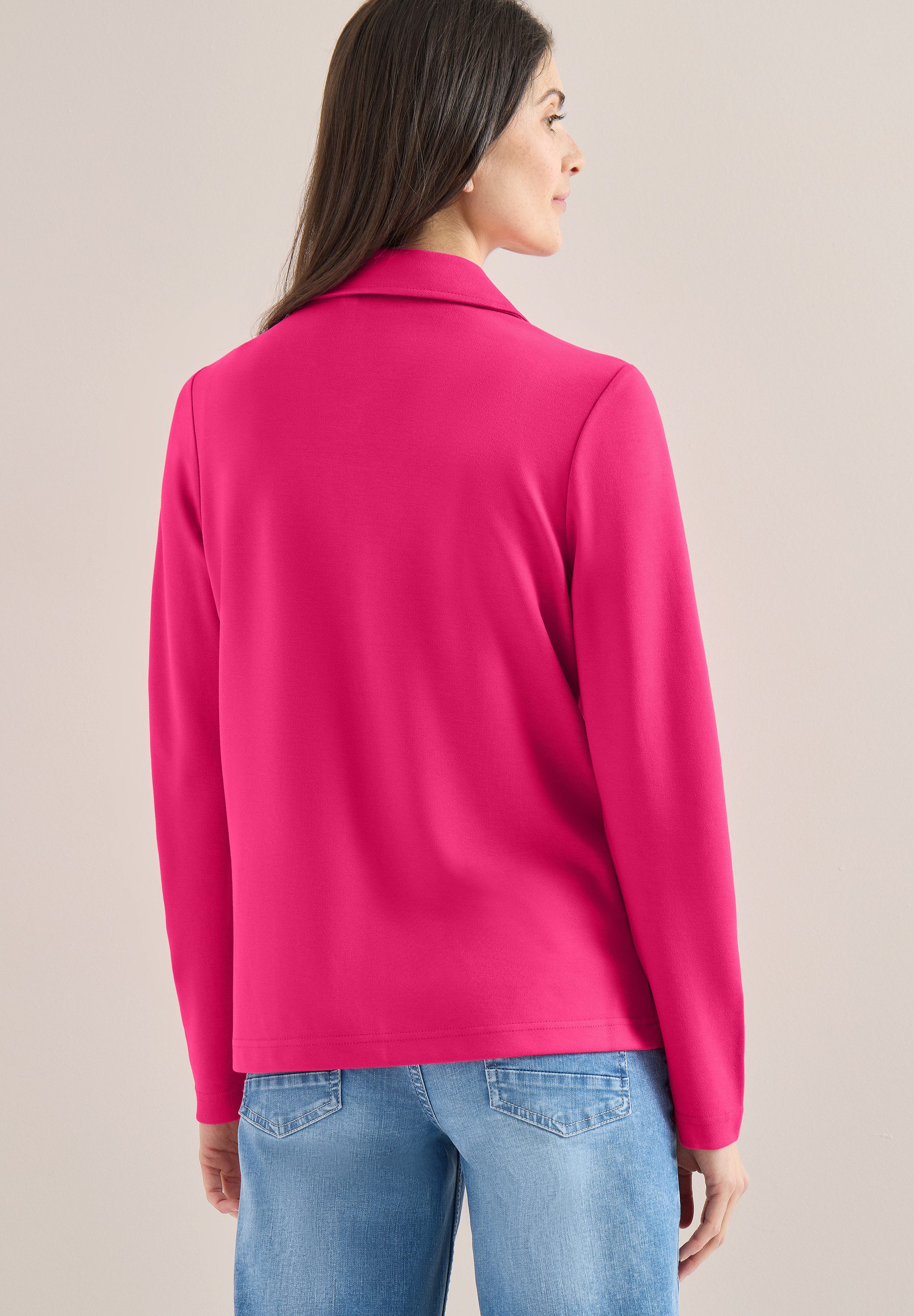 CECIL Sweatblazer mit Knopfverschluss und Viskose günstig online kaufen