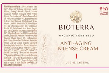 BIOTERRA Anti-Aging-Creme Bio Anti-Aging Intensiv Creme 50ml Feuchtigkeitspflege Anti-Falten, 1-tlg., mit 50 ml Inhalt