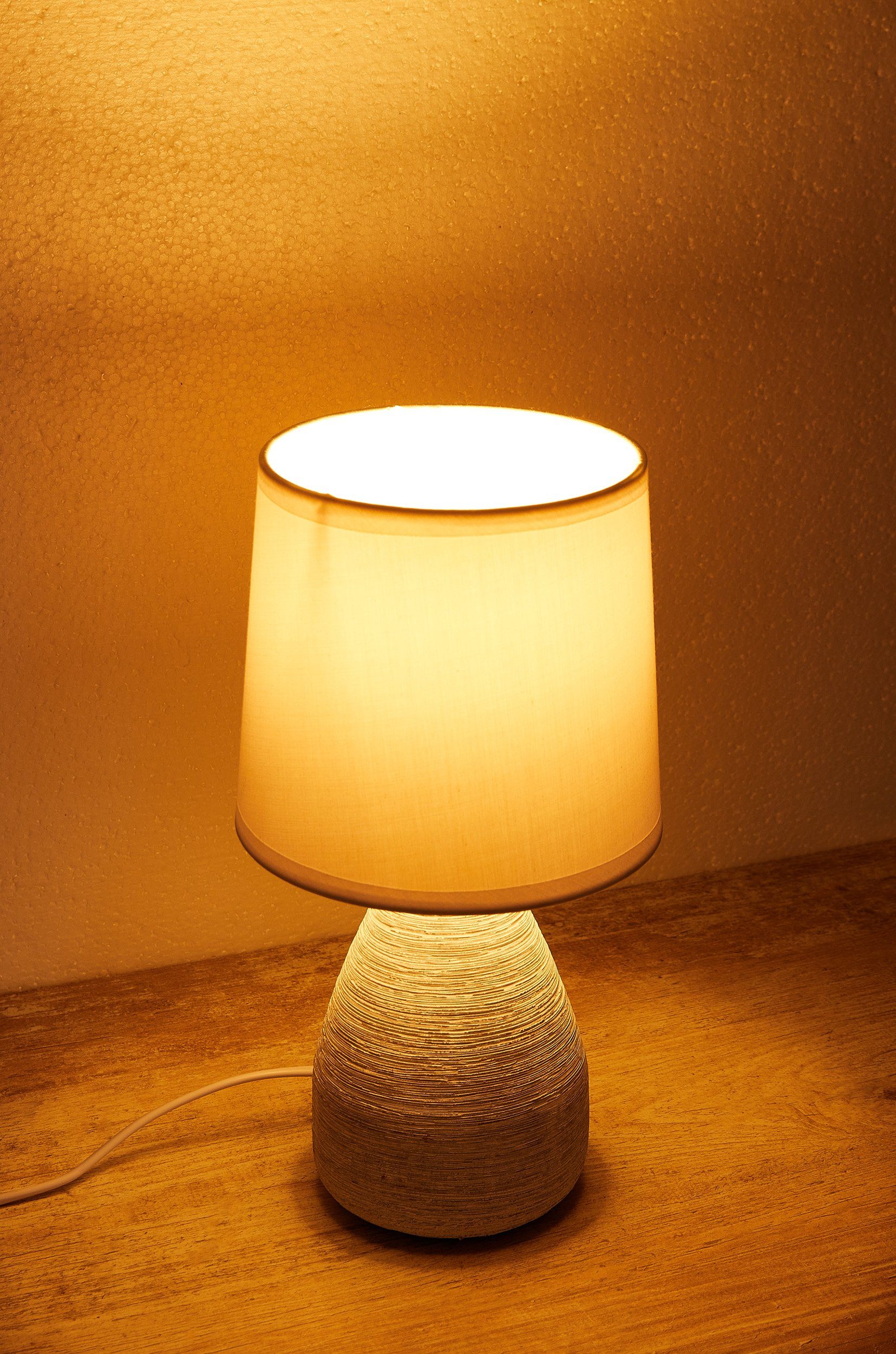 BRUBAKER Tischleuchte Landhaus Shabby Chic, Designer Tischlampe, Ohne Leuch günstig online kaufen