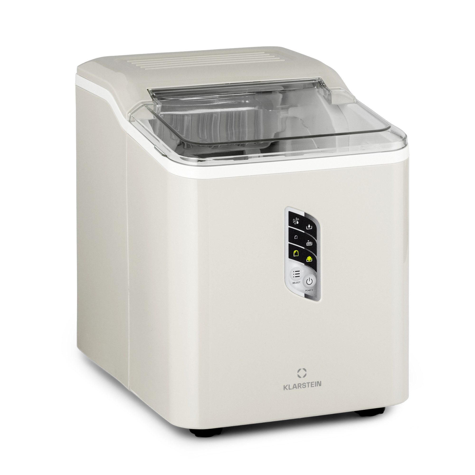 Klarstein Eiswürfelmaschine Albaron Eiswürfelbereiter, Bulleteis für Zuhause 12kg/Tag LCD Display 1,5 L Ice Maker