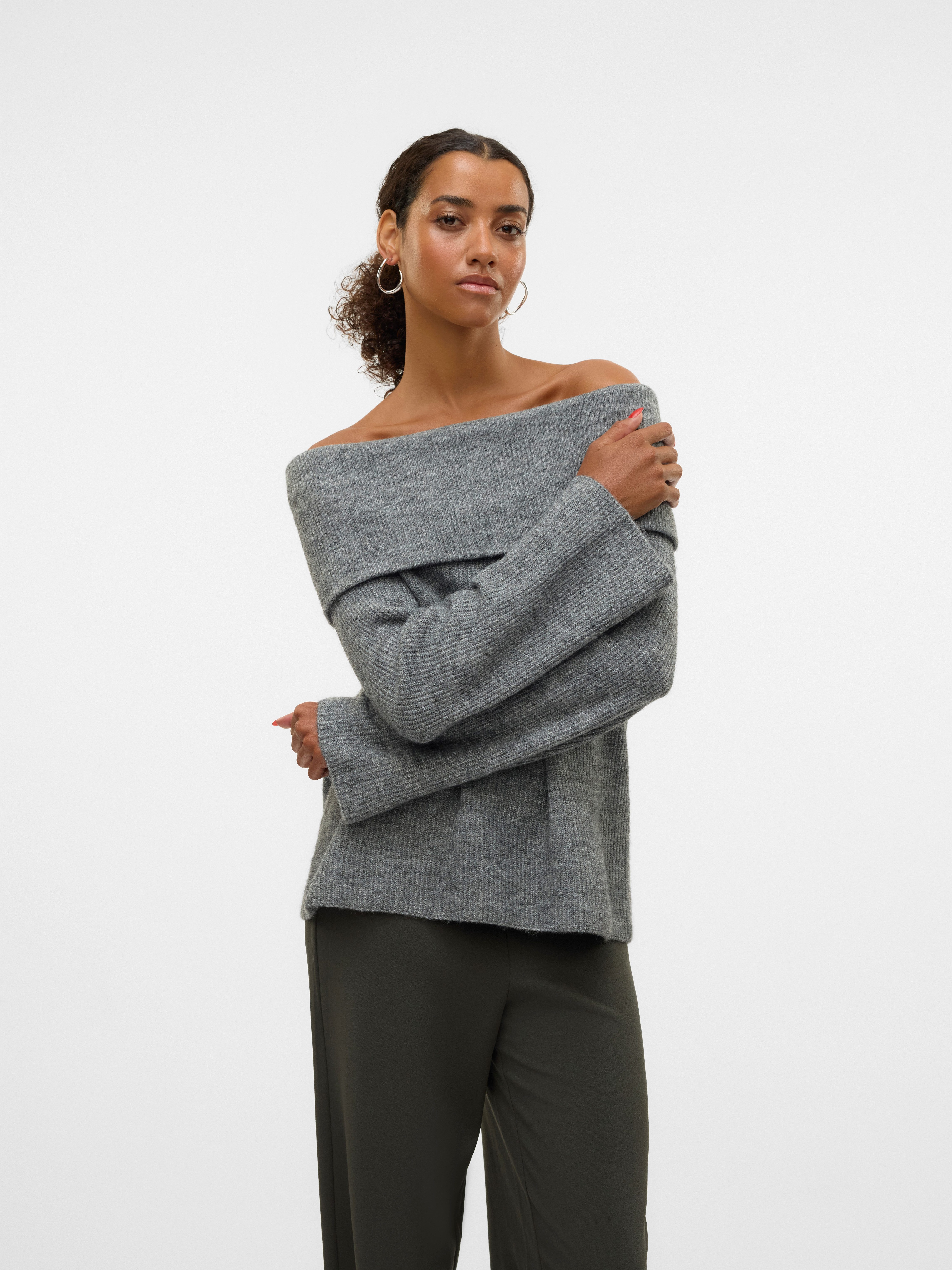 Vero Moda Strickpullover VMERA LS OFF SHOULDER PULLOVER GA NOOS günstig online kaufen