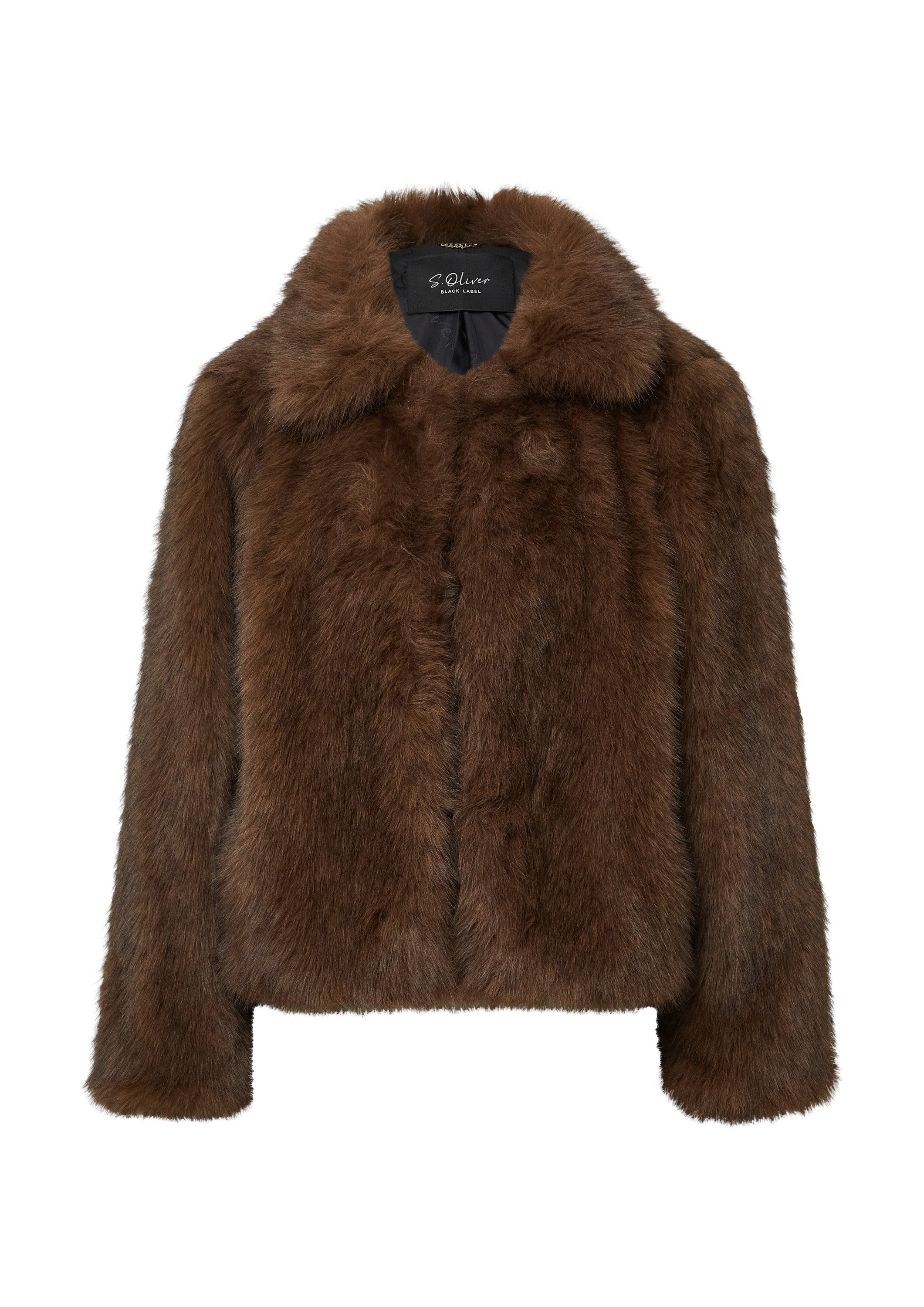 s.Oliver Funktionsjacke Outdoor-Jacke Gefütterte Jacke aus Webpelz günstig online kaufen